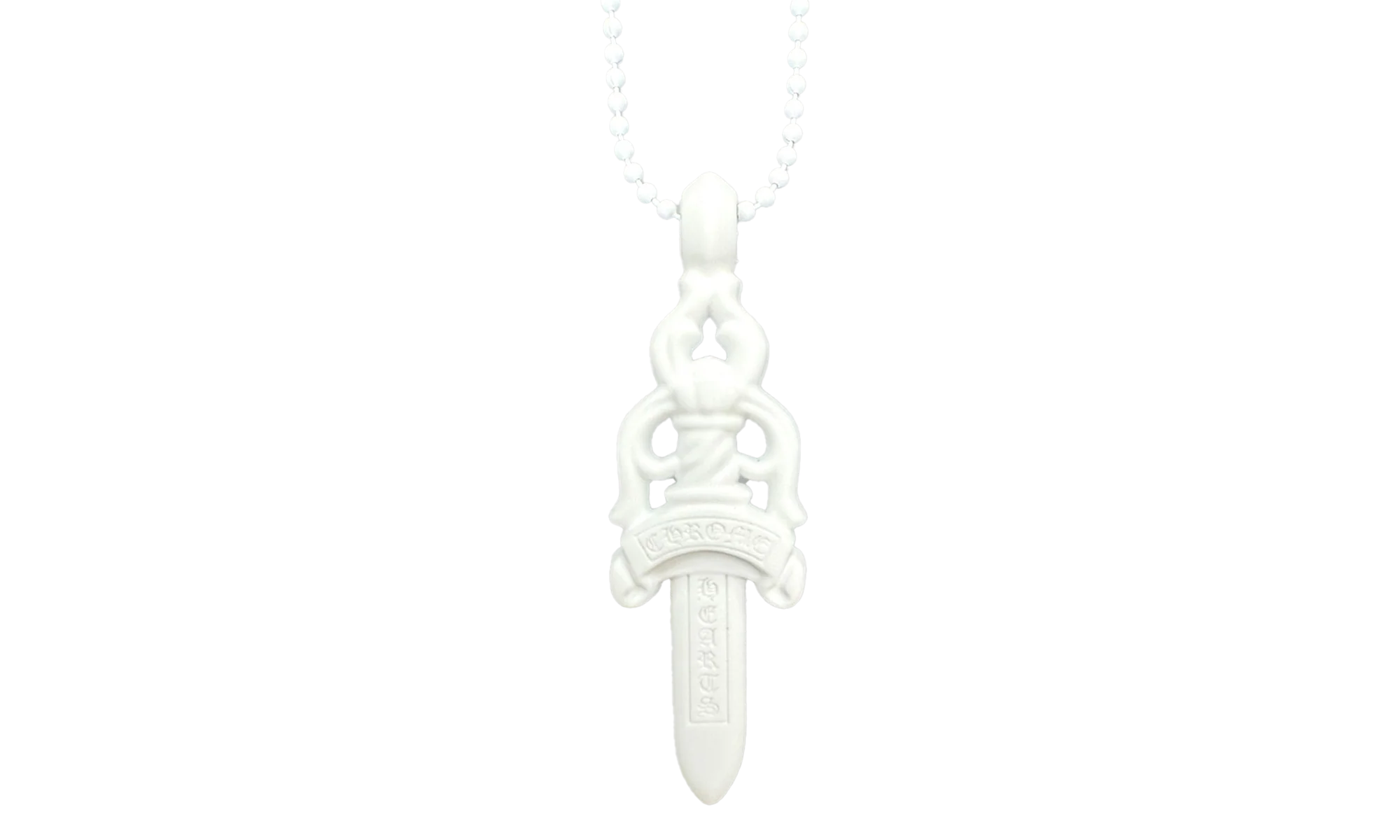 Silicone Dagger Necklace "White" CHRM0512 - Image 2