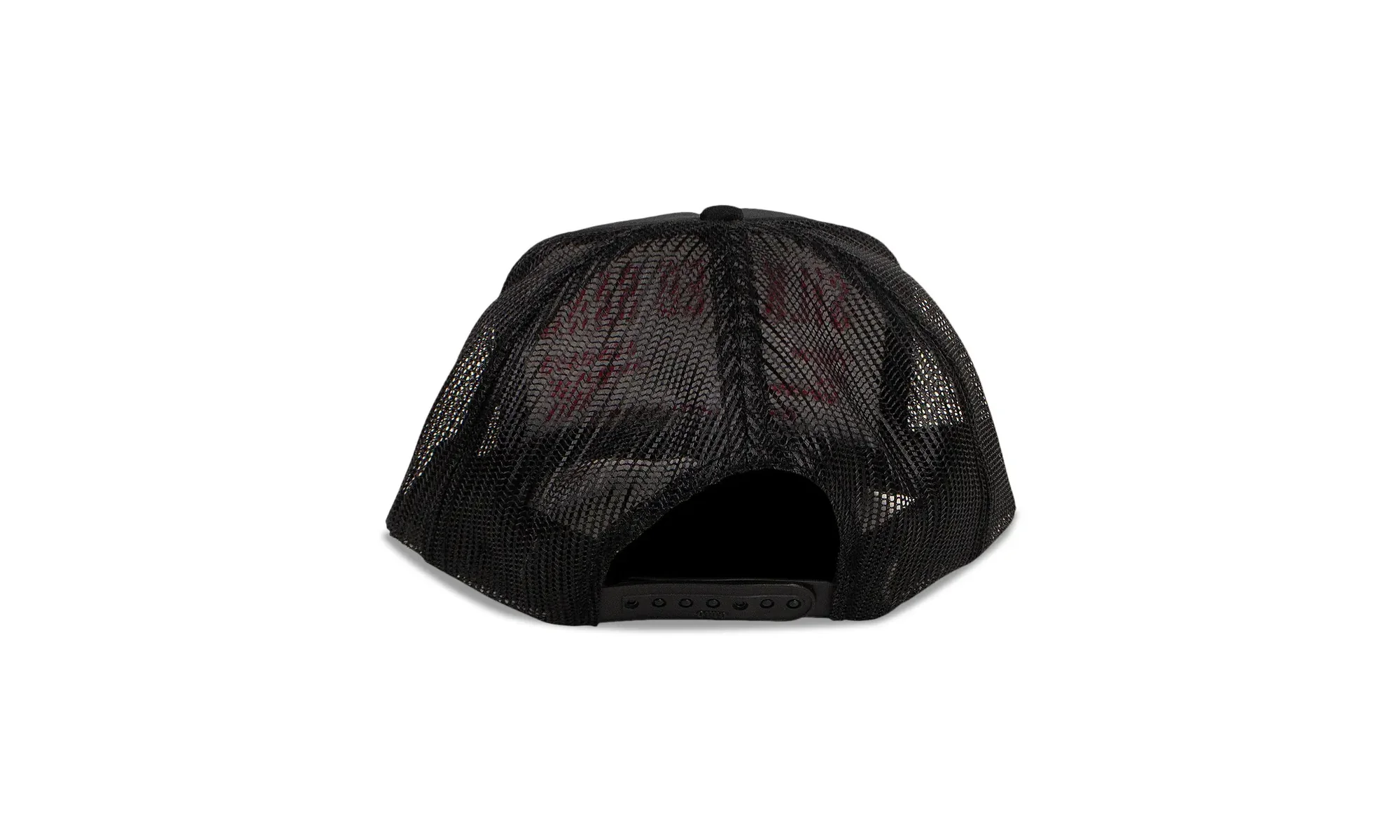 Silk Web Bank Trucker Hat "Black" SP5der255 - Image 2