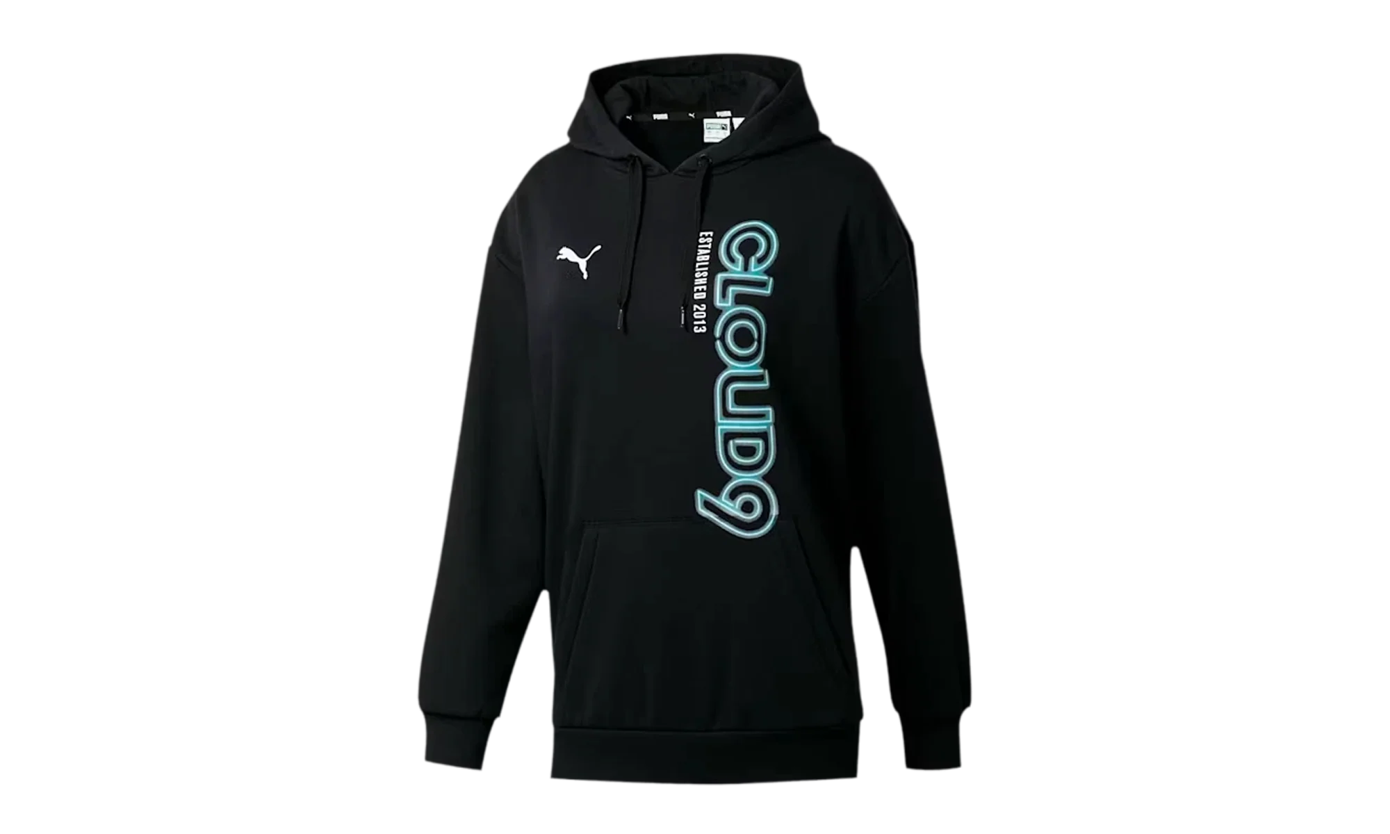Simulation Hoodie "Cotton Black / Hawaiian Ocean" 583898 01