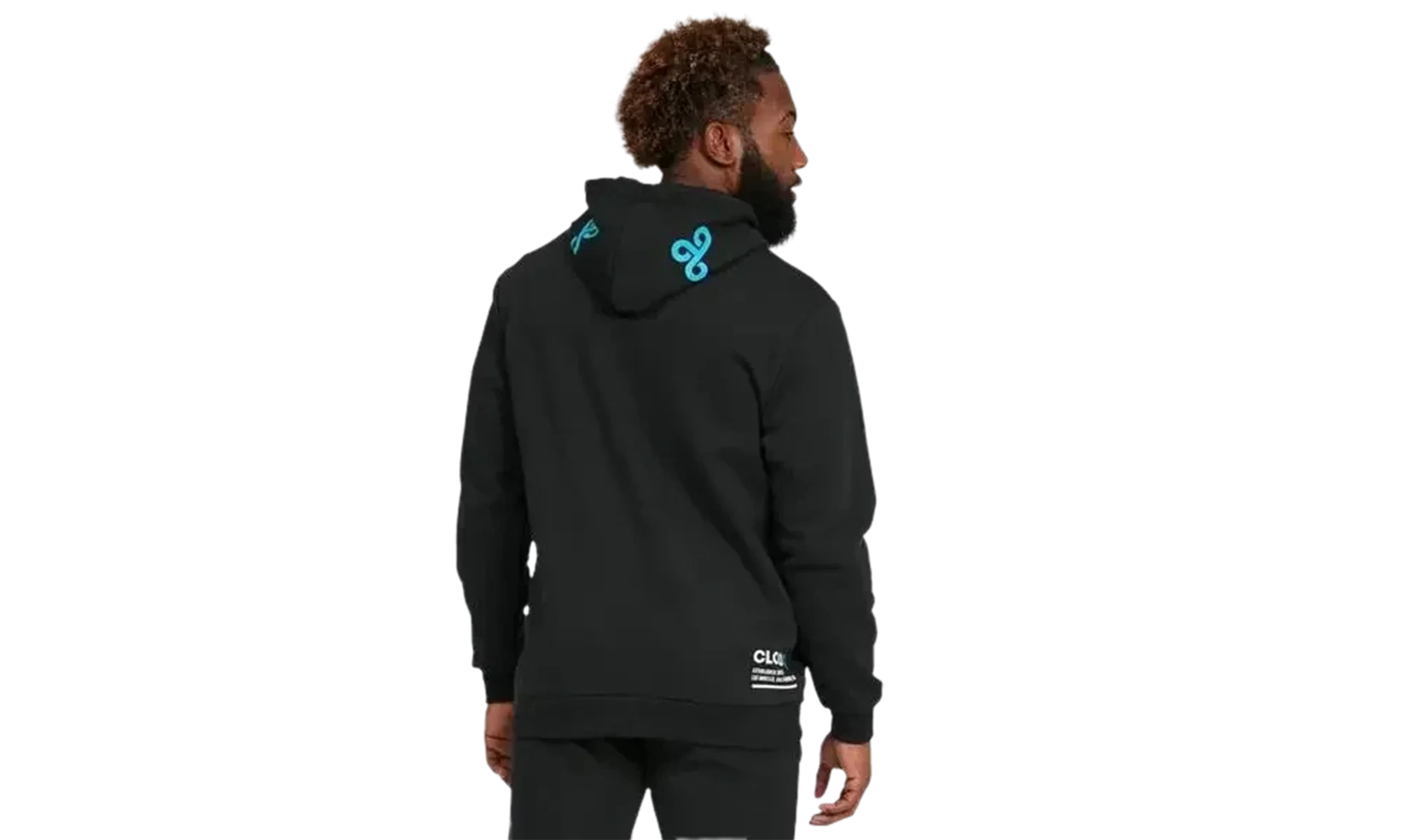 Simulation Hoodie "Cotton Black / Hawaiian Ocean" 583898 01 - Image 2