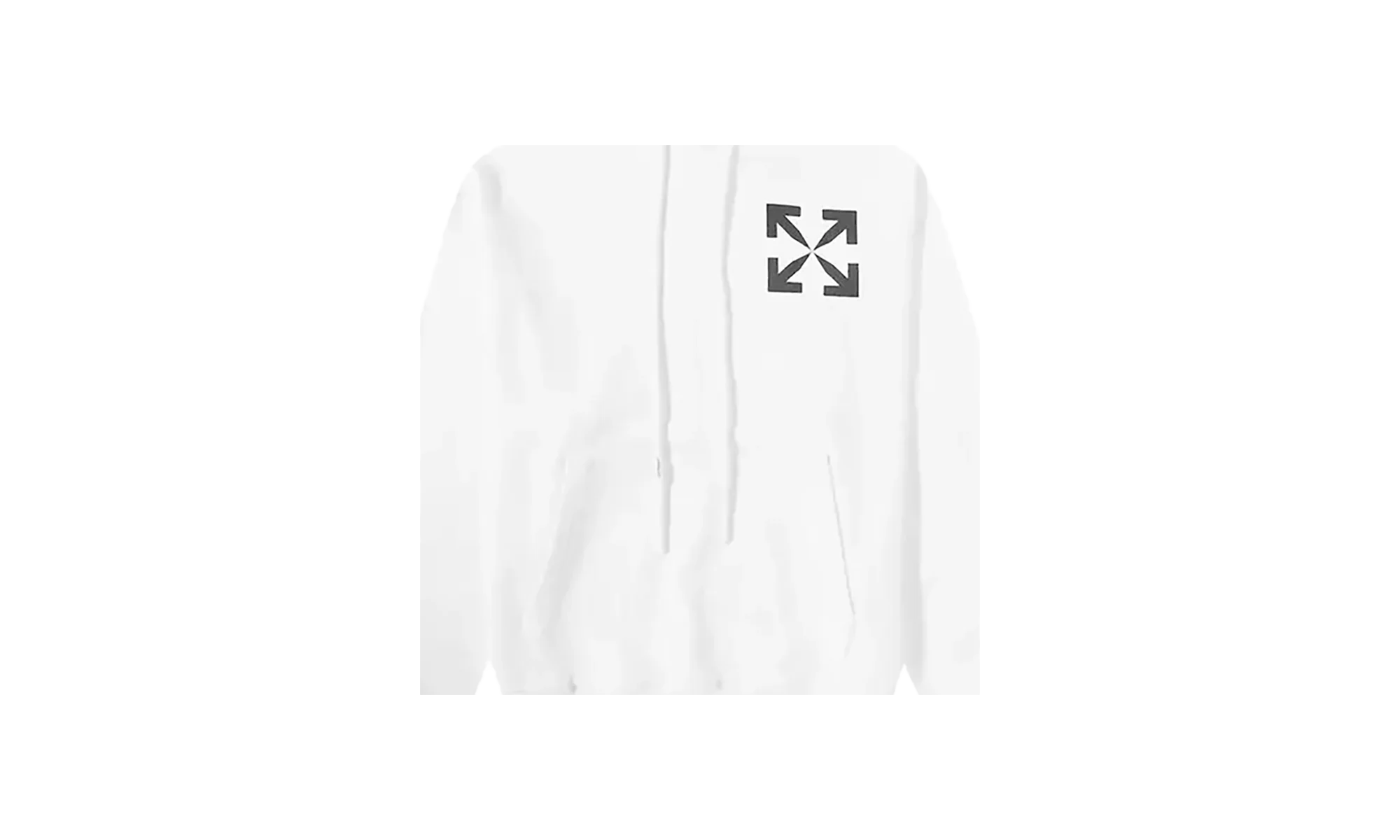 Single Aarow Over Hoodie "White / Black" Z7FCKMP0 - Image 2