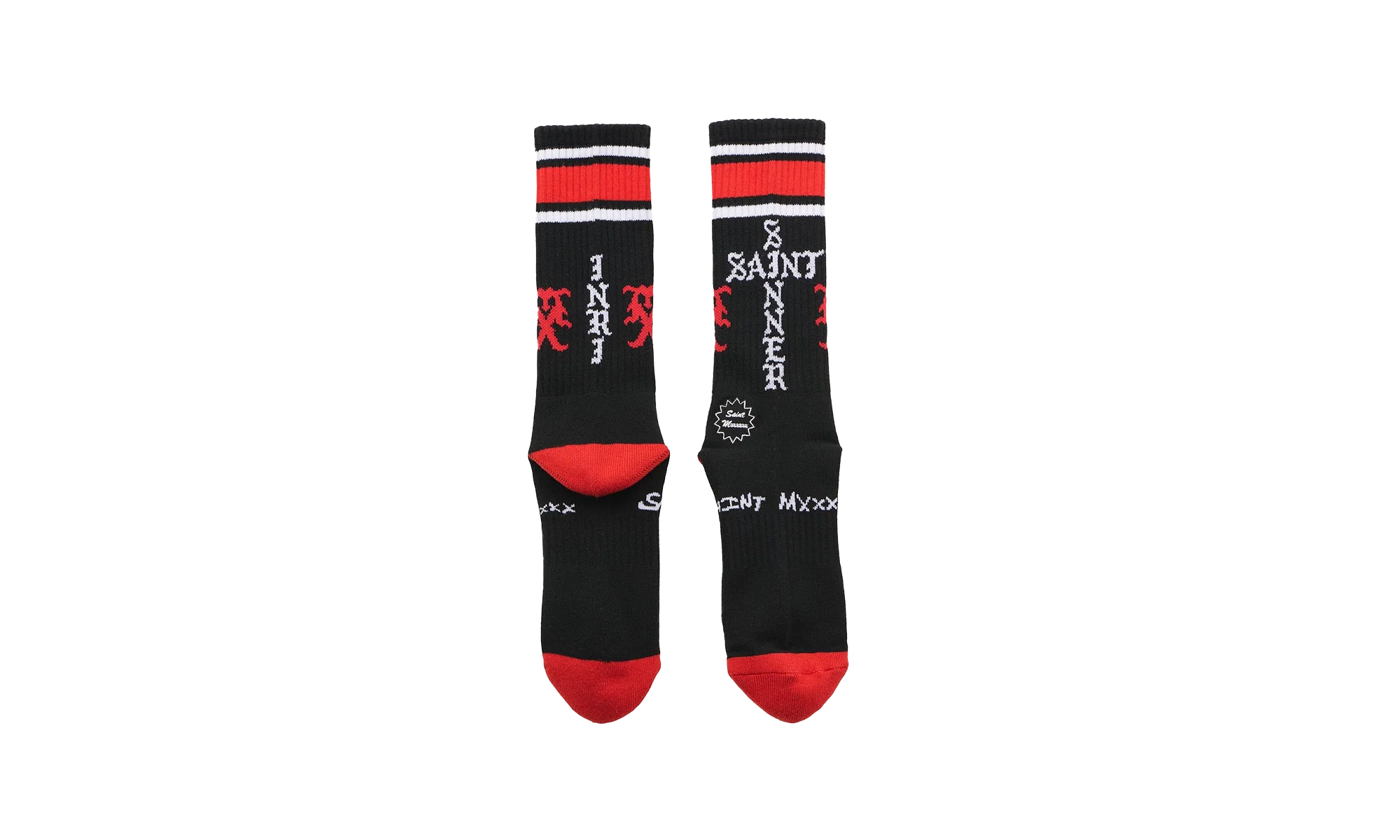 Sinner Socks "Black / Red" SM HR1 0000 112 - Image 2