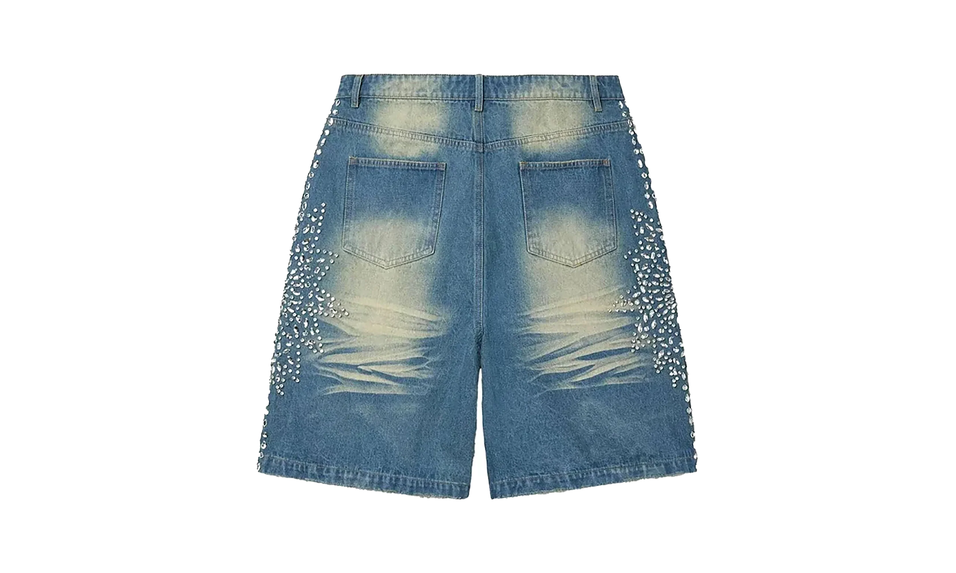Sirens Crystal Jean Shorts "Black" 10049095 - Image 2