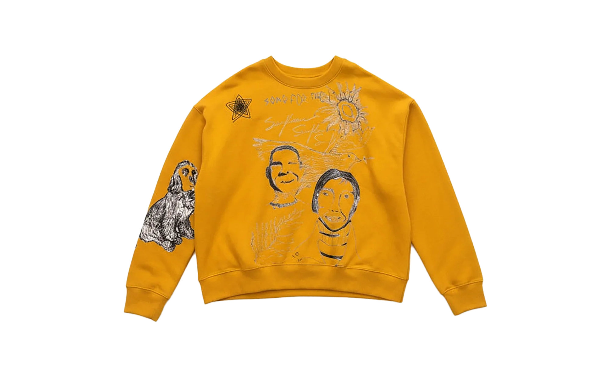 SKETCHBOOK RELAXED PULLOVER "Yellow" 252_MJP029P10_HVYTYLW HEAVY TERRY