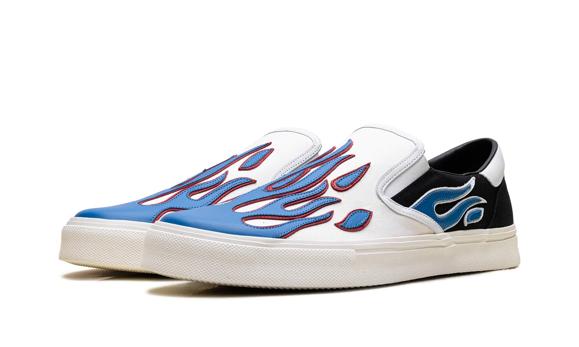 Slip On Sneakers "Flame - Black White Blue" S0F23149CL BWB - Image 2