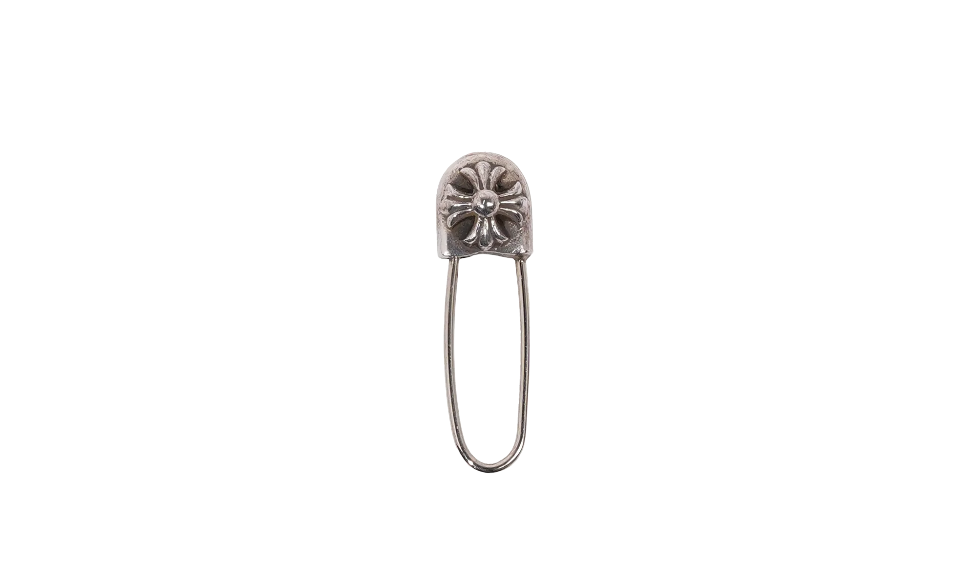 Small Safety Pin Earring "Silver" CHRM0348