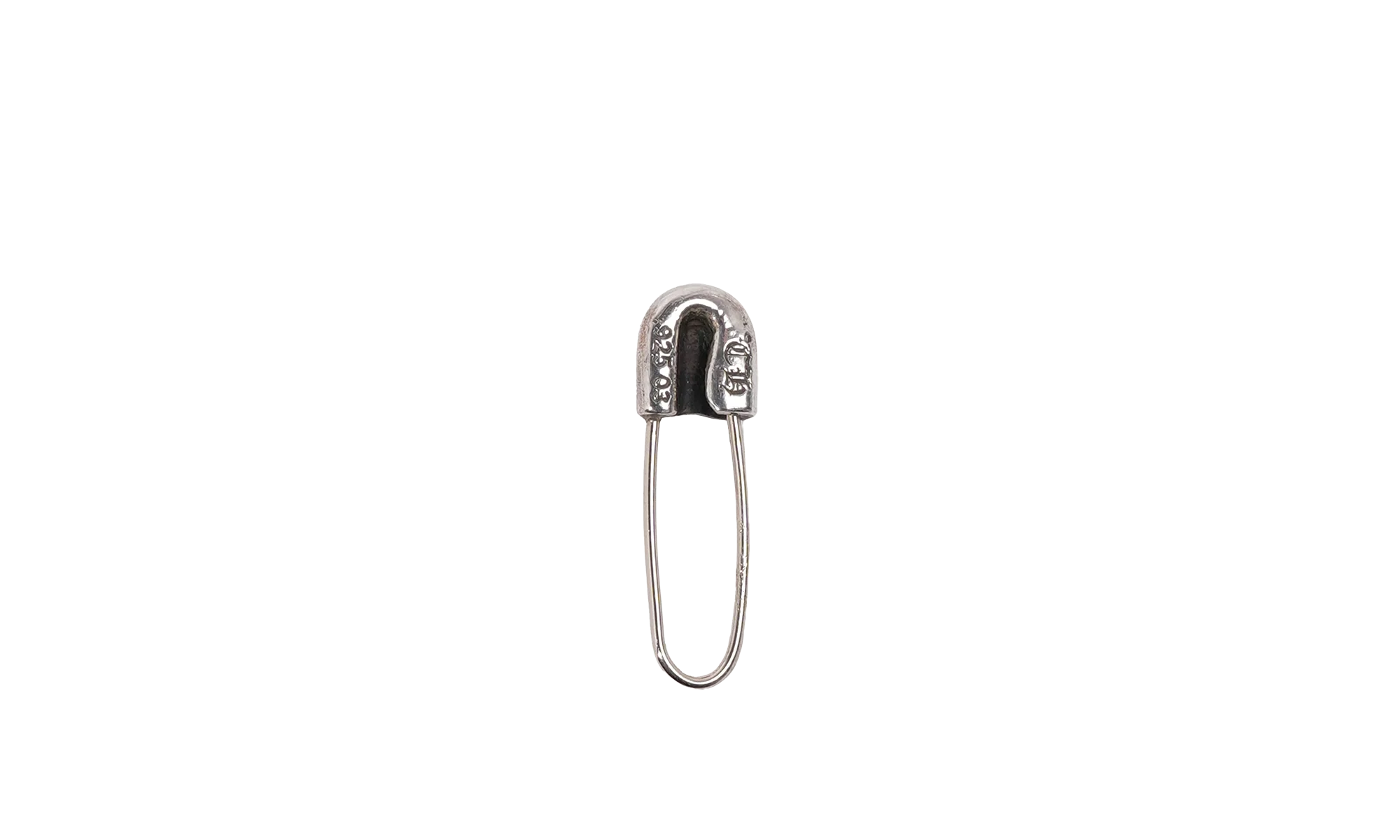 Small Safety Pin Earring "Silver" CHRM0348 - Image 2
