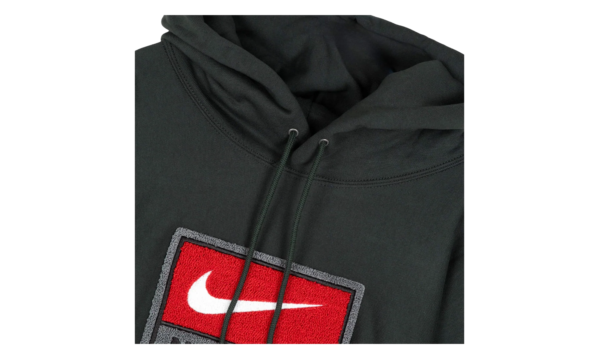 Solo Swoosh Fleece Pullover Hoodie "Green" IF1258 317 - Image 2