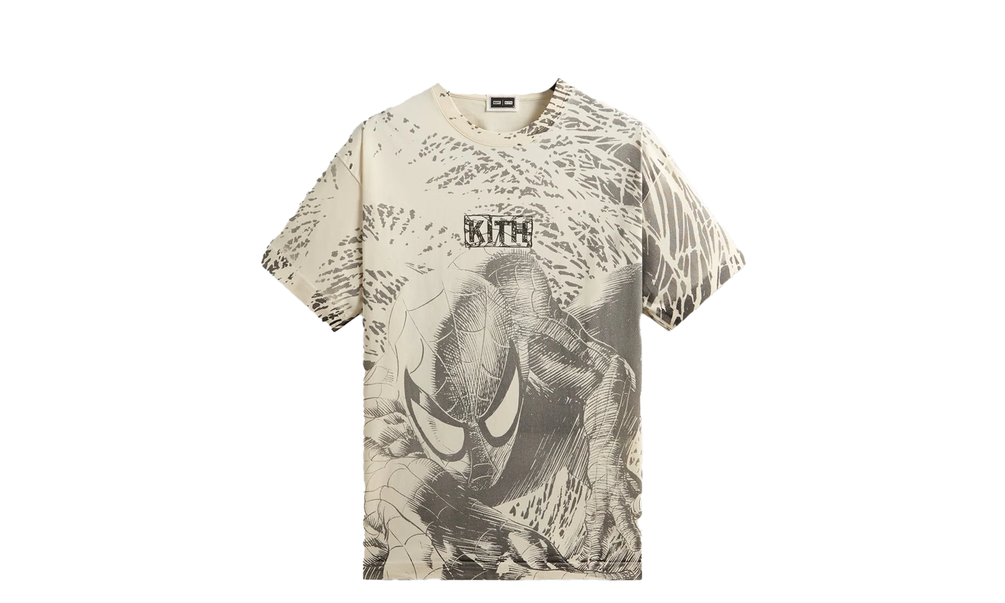 Spiderman All-Over Printed Vintage Tee "Marvel - Beige" KHM034327 104