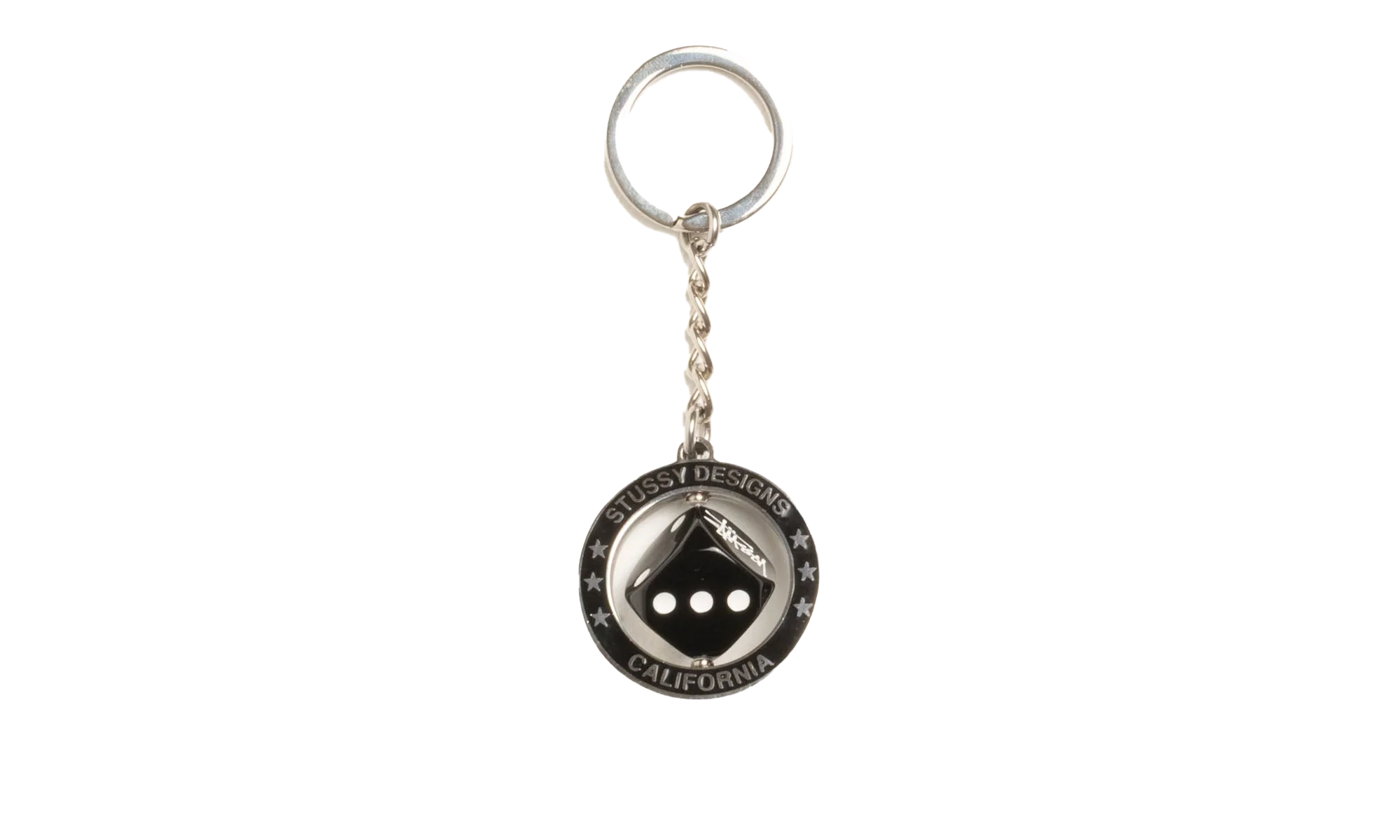 SPINNING DICE KEYCHAIN "Silver" STUS331 - Image 2