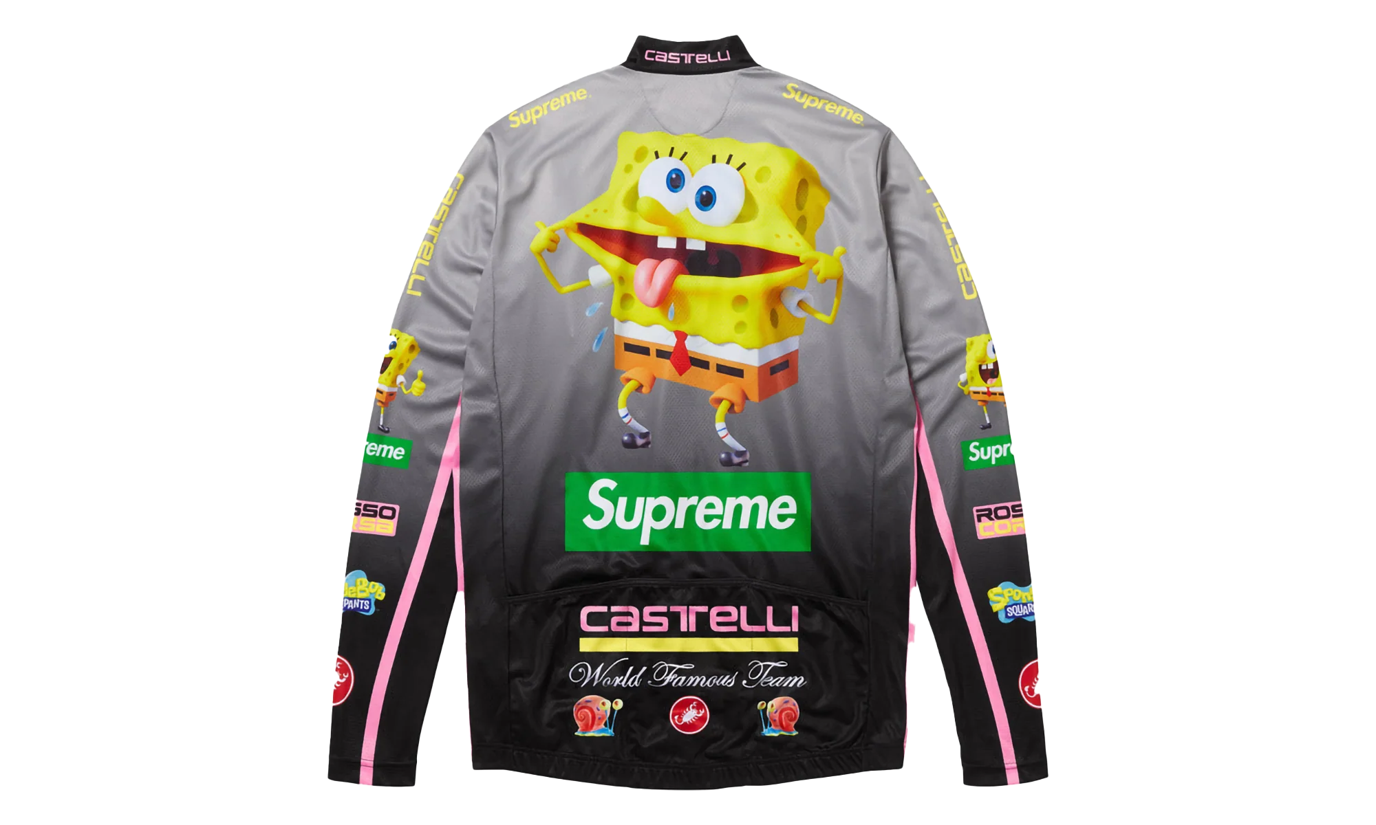 SpongeBob SquarePants CastelliĀ® L/S Cycling Jersey "SS25 - Black" SU25384 - Image 2