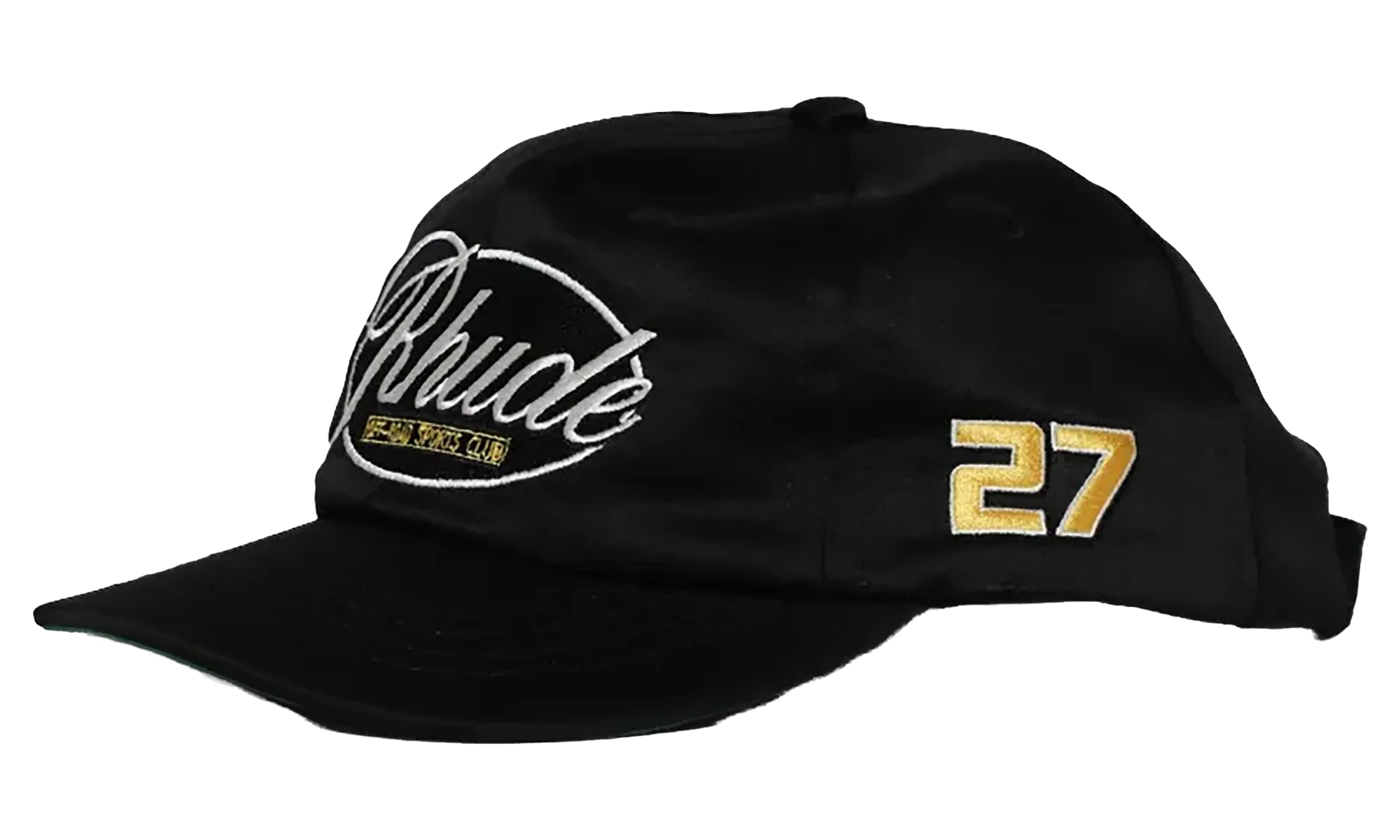 Sports Club Curved Brim Hat "Black" FW25HA030120015 - Image 2