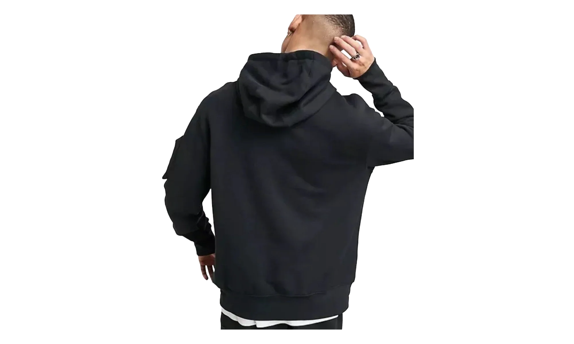 Sportswear Airmoji Pullover Hoodie "Black" DA8737 010 - Image 2