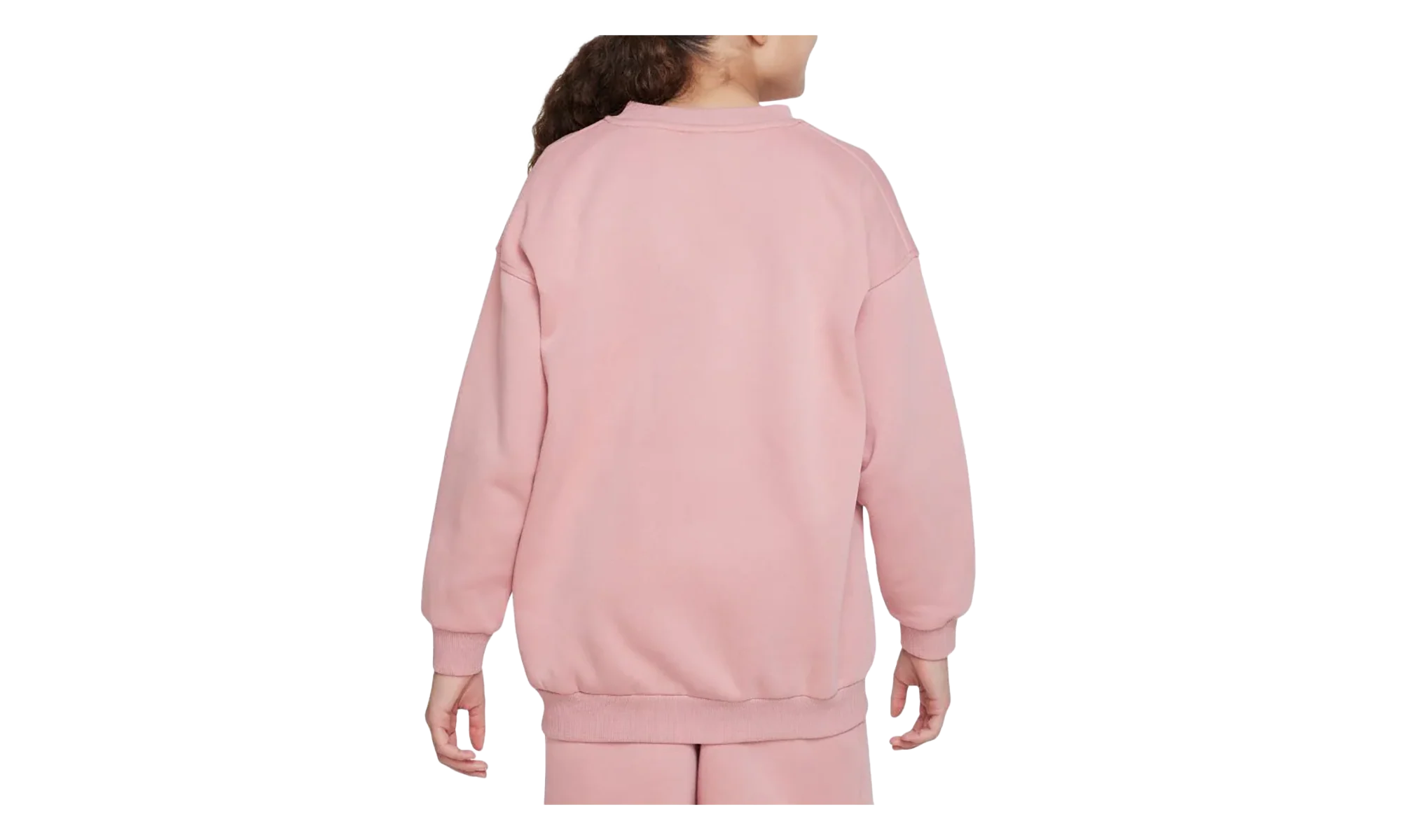 Sportswear Club Fleece Girls' Oversized Sweatshirt GS "Red Stardust" FD2923 618 - Image 2