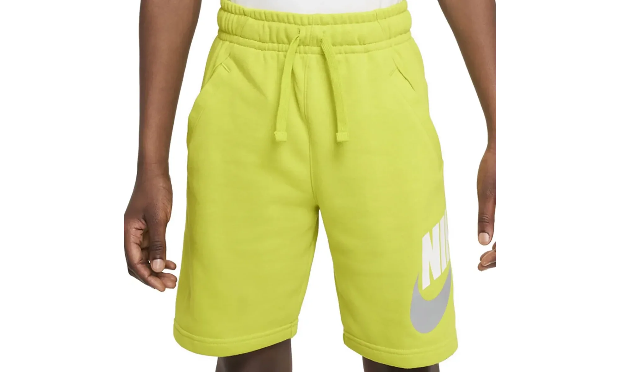 Sportswear Club + HBR Fleece Shorts GS "Bright Cactus White" CK0509 308