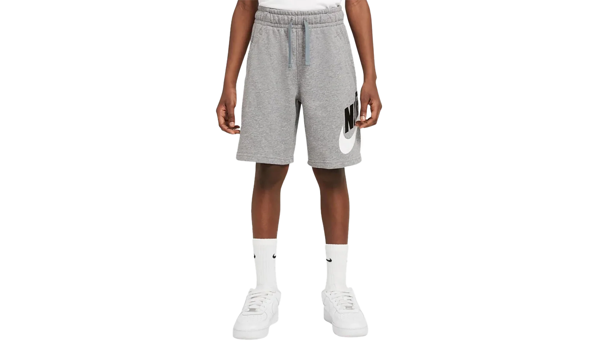 Sportswear Club + HBR Fleece Shorts GS "Carbon Heather / Smoke Grey" CK0509 091