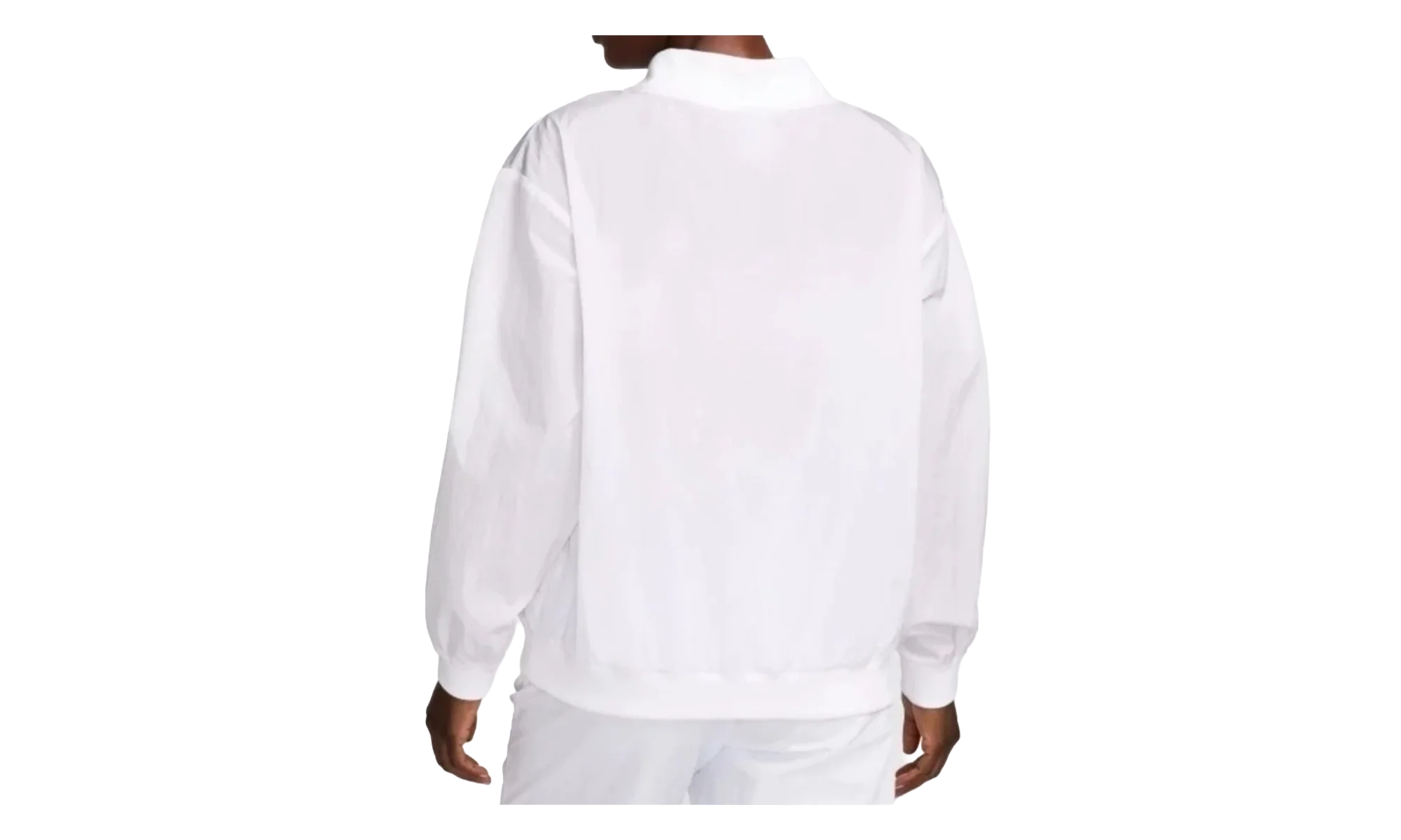 Sportswear Essential Loose UV Woven Long-Sleeve V-Neck WMNS "White" FV7649 100 - Image 2