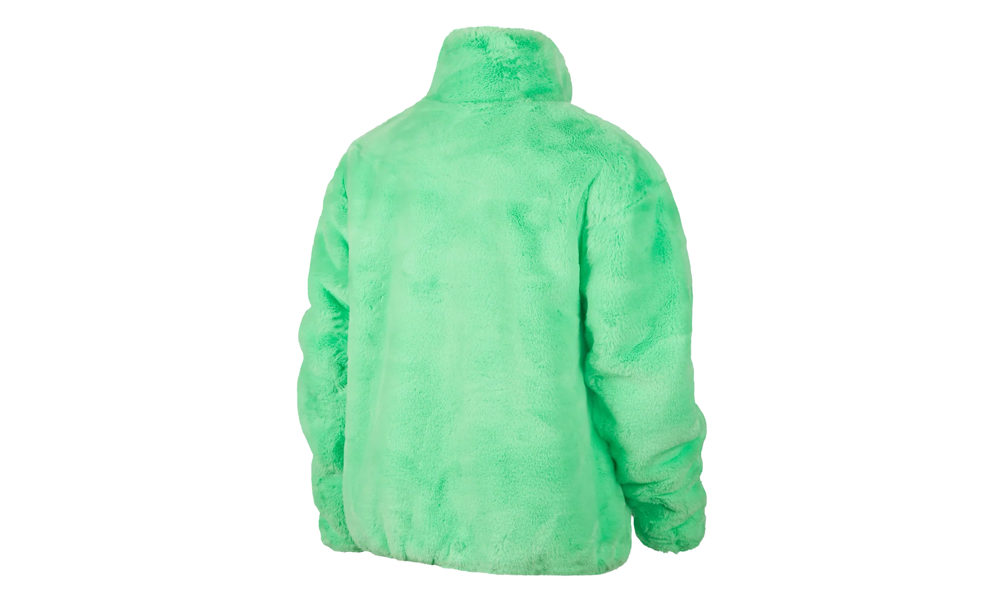 Sportswear Faux Fur Jacket WMNS "Green / Black" CU6558 328 - Image 2