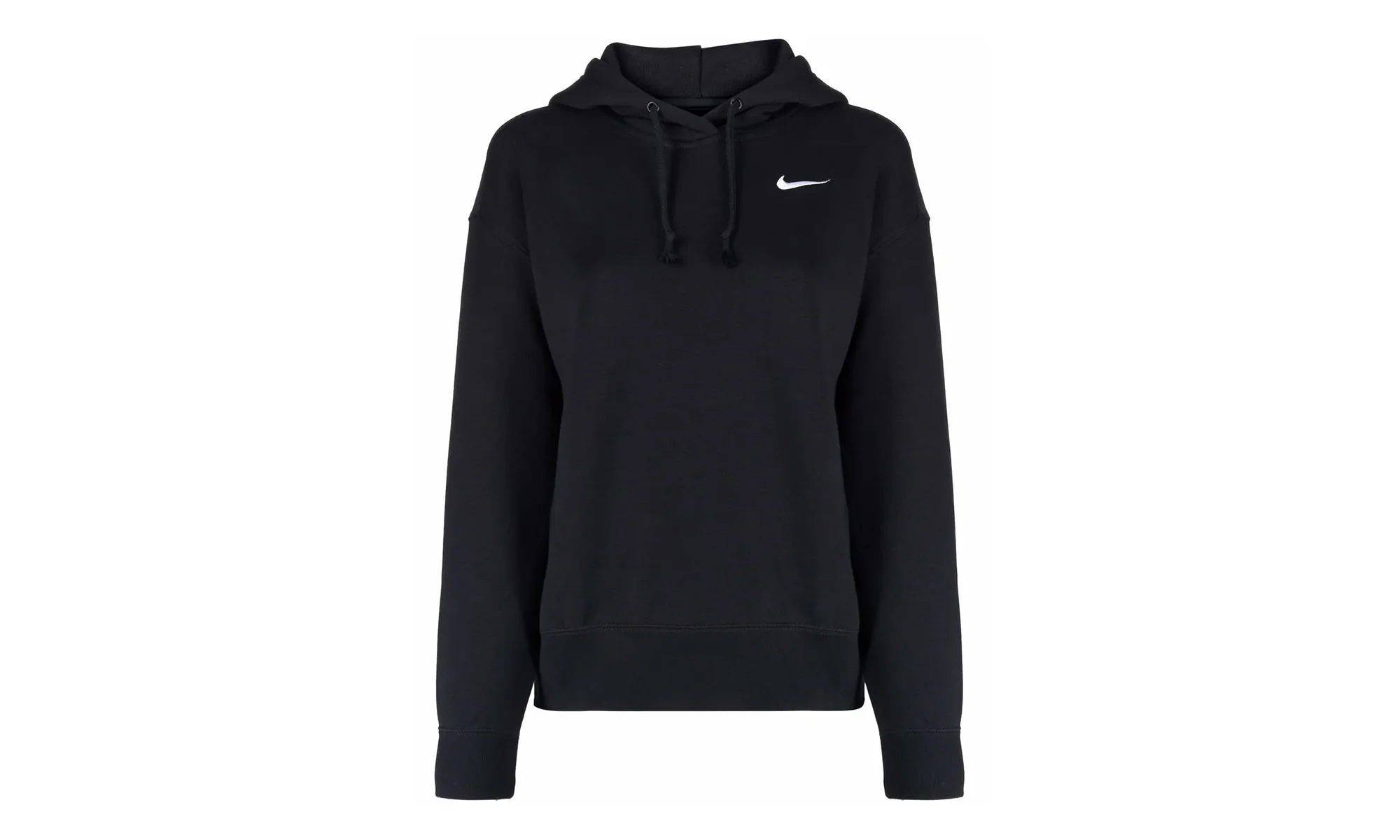 Sportswear Fleece Oversized Fit Hoodie WMNS "Black / White" CZ2590 010