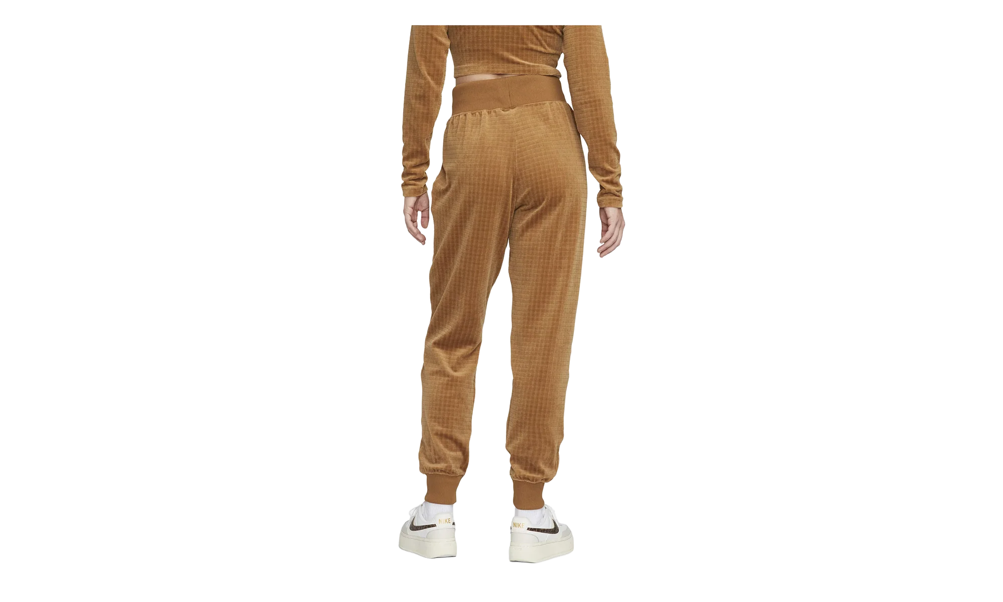Sportswear High-waisted Velour Joggers WMNS "Ale Brown / Ironstone" DV7820 270 - Image 2