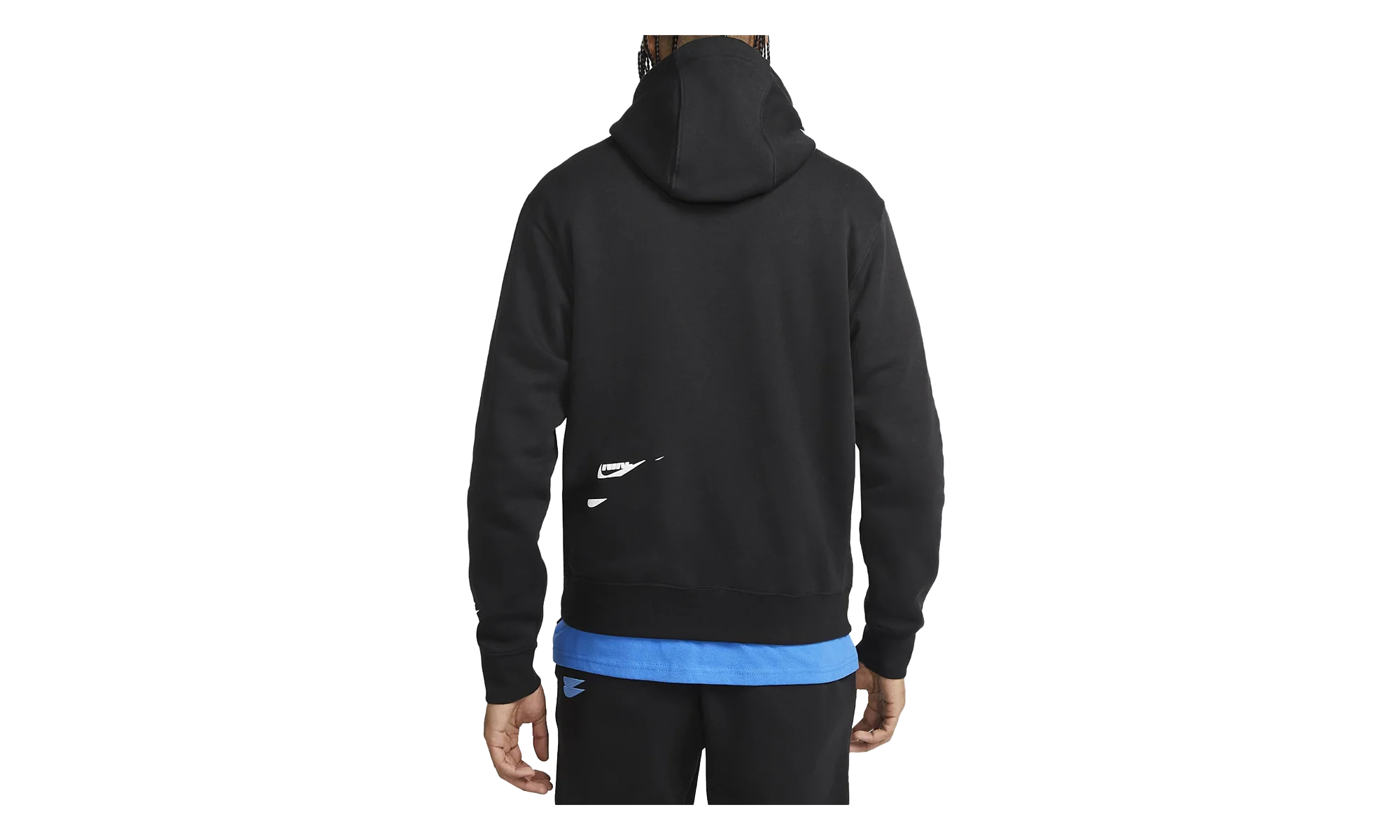 Sportswear Sport Essentials Fleece Pullover Hoodie "Black White" DM6873 010 - Image 2