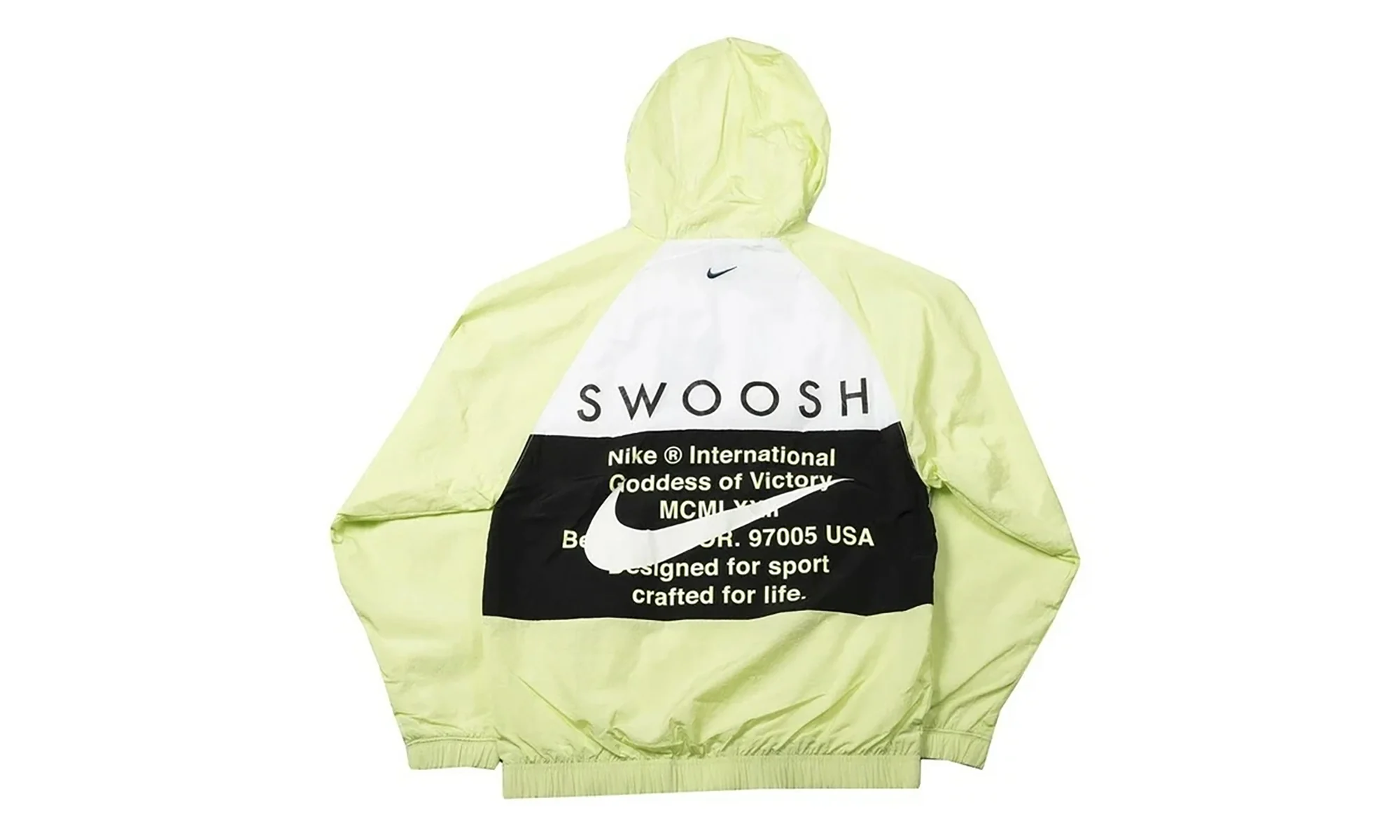 Sportswear Swoosh Woven Hooded Jacket "Barely Volt" CJ4888 701 - Image 2