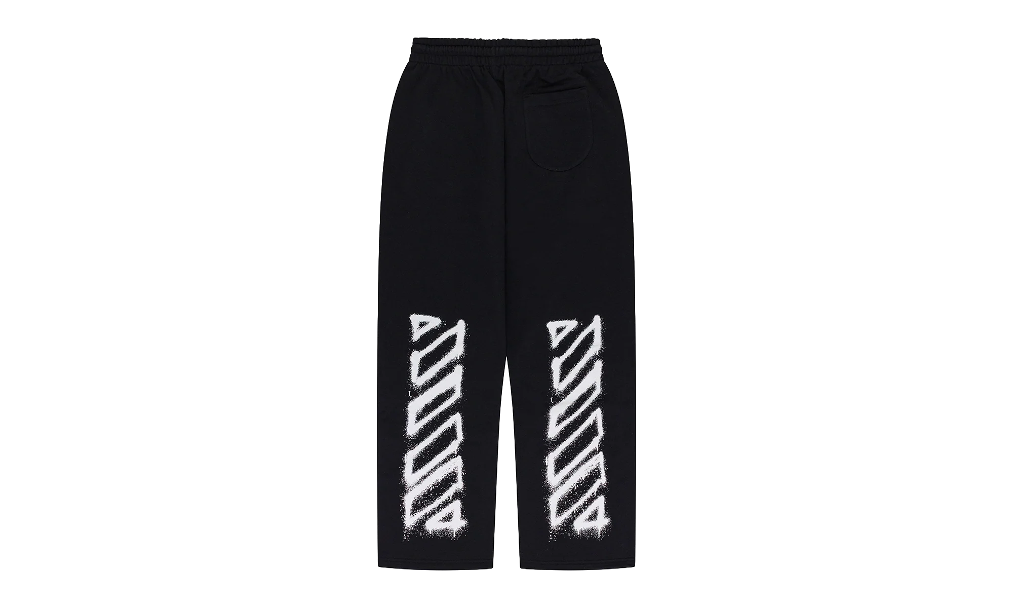 Spray Can Diagonal Sweatpants "Black" OFW MBTM 0091 - Image 2