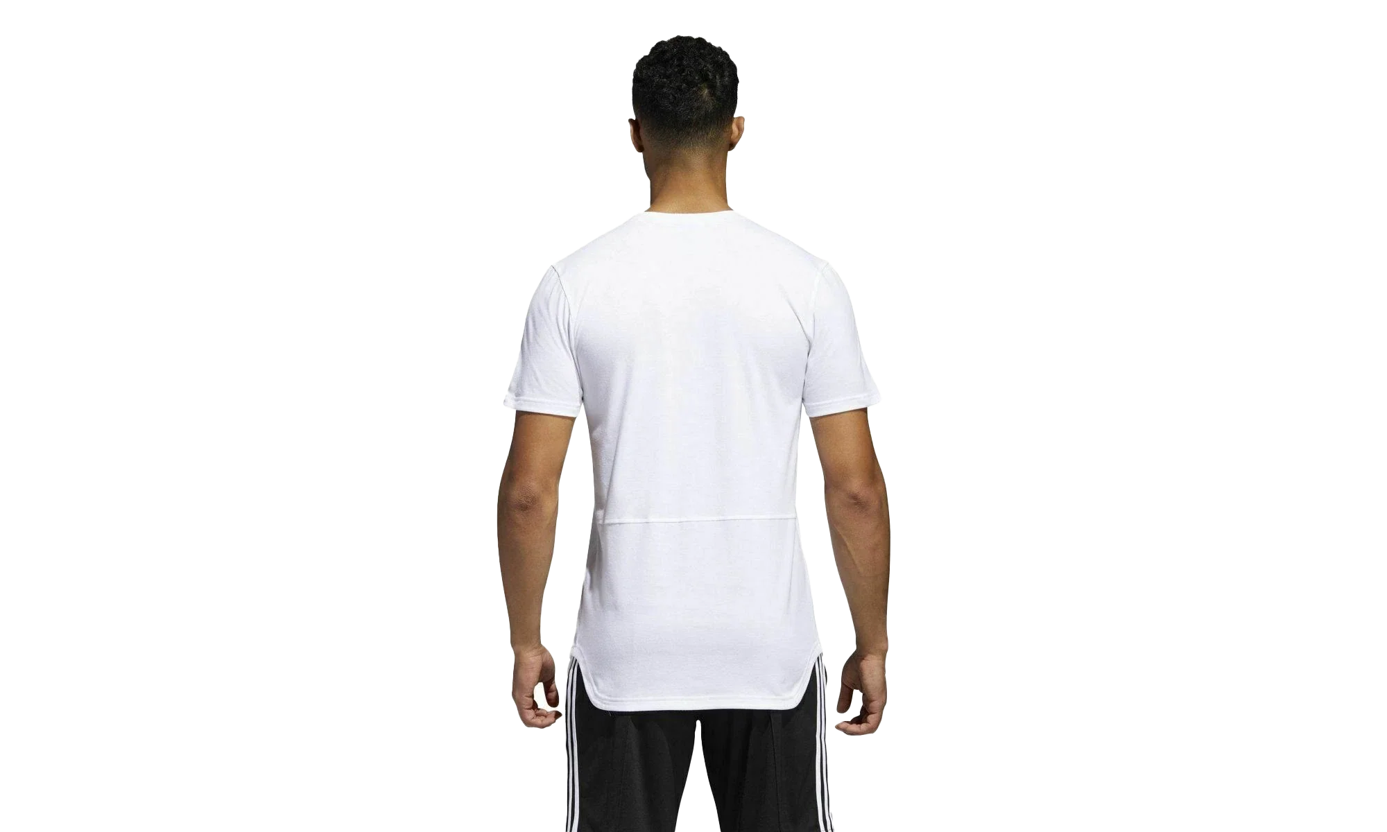 Stack Scoop Tee "White / Black" CY6337 - Image 2
