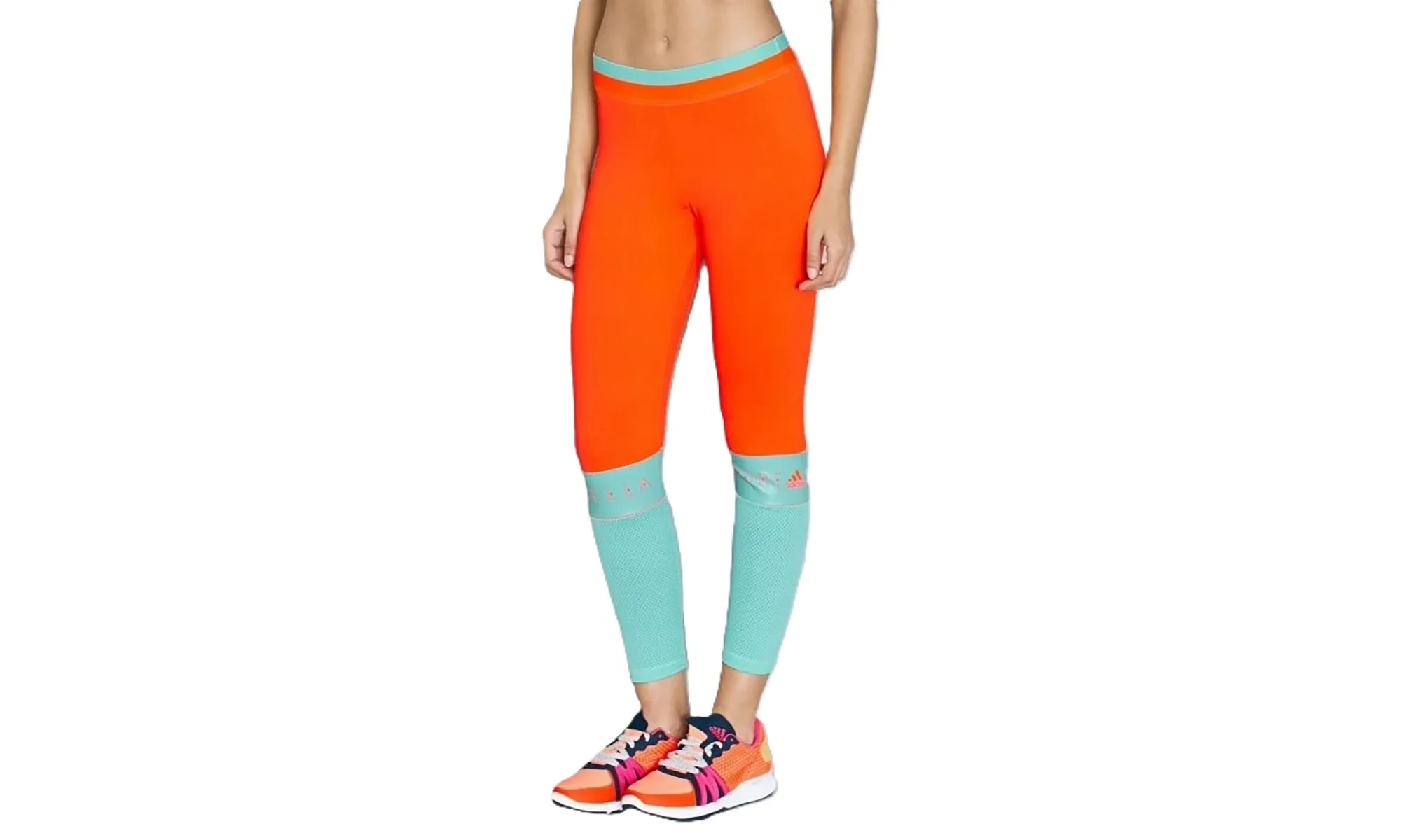 Stell Mccartney Long Mesh Tight WMNS "Orange Aqua Green" AP7273