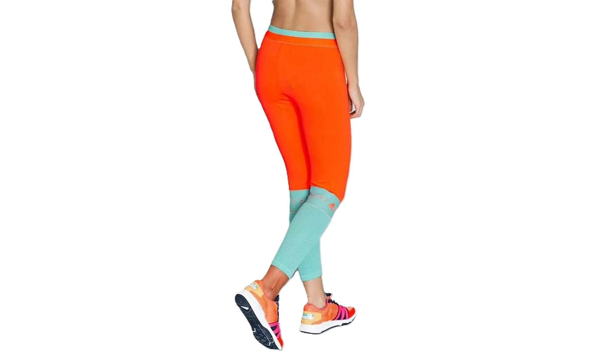 Stell Mccartney Long Mesh Tight WMNS "Orange Aqua Green" AP7273 - Image 2