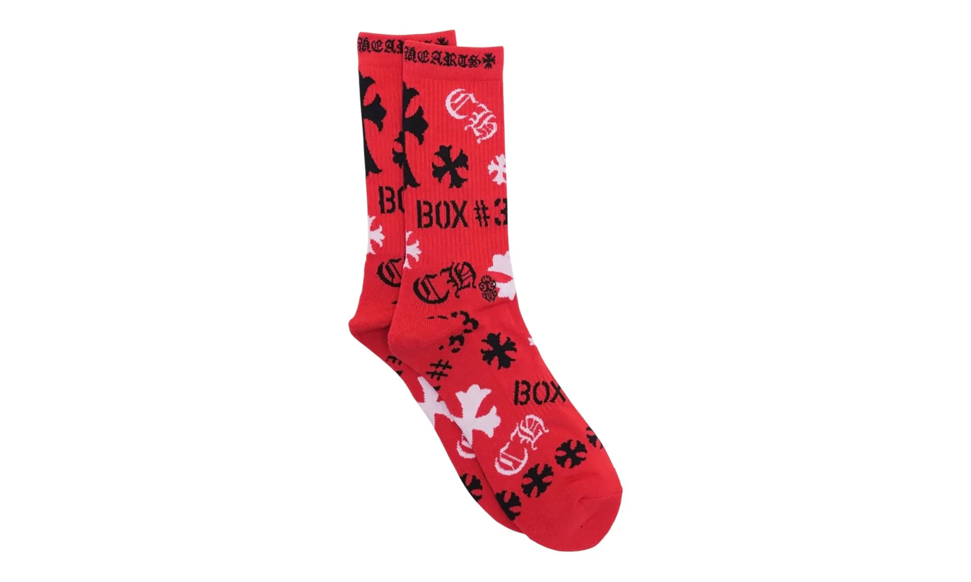 Stencil Socks (1 Set) "Red" CHRM0585