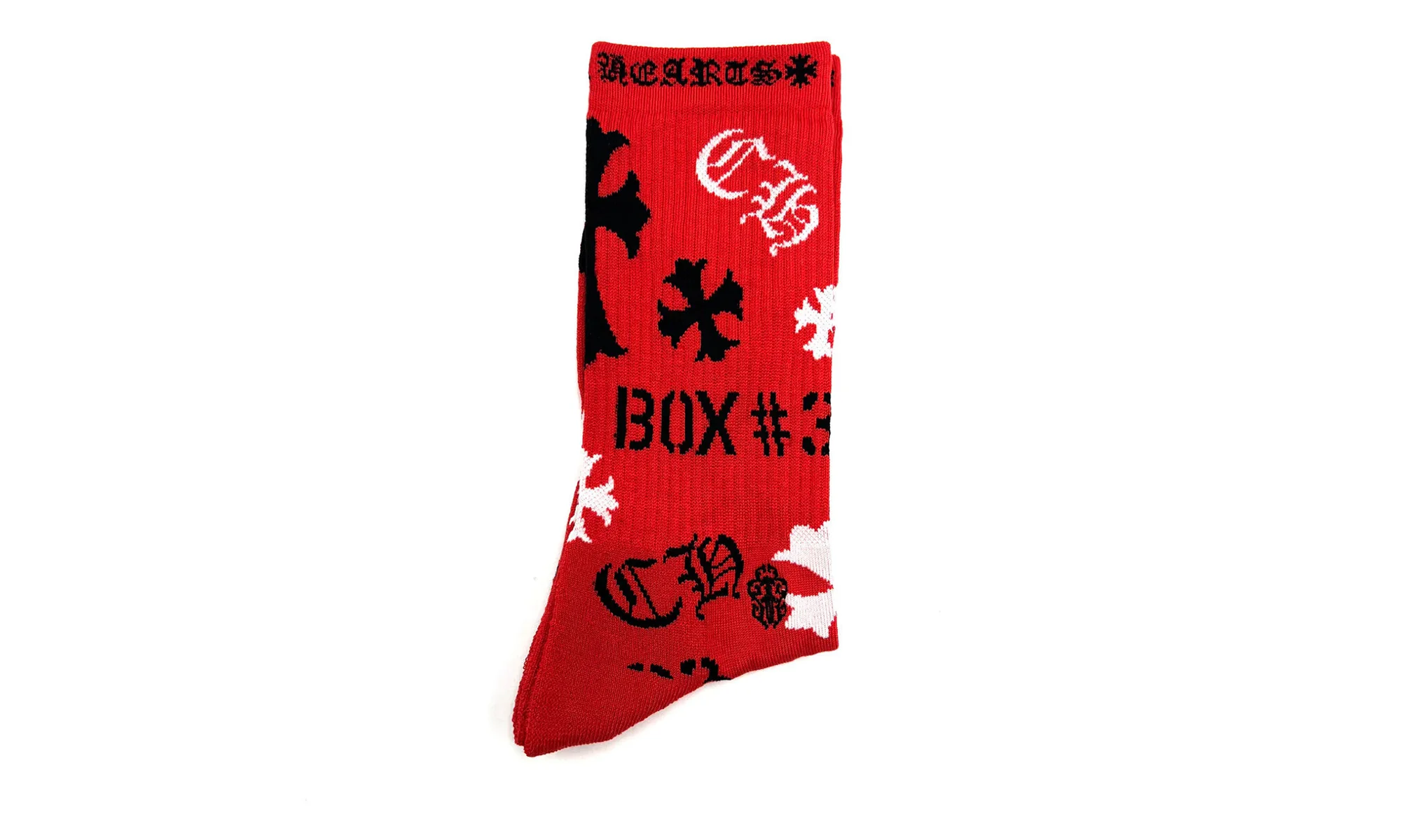 Stencil Socks (1 Set) "Red" CHRM0585 - Image 2
