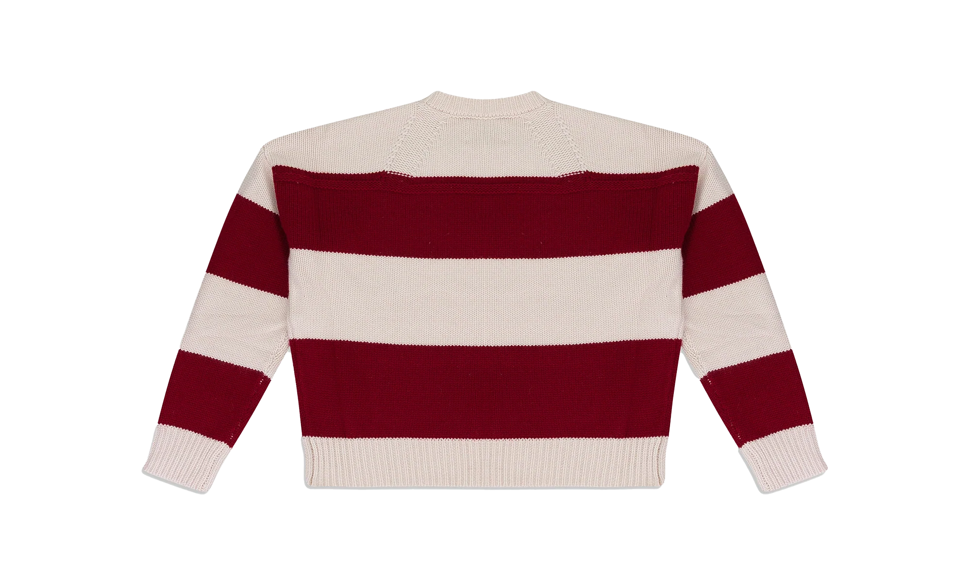 Stripe Crewneck Sweatshirt "Red/Cream" RHFW21SW05037506 REC - Image 2