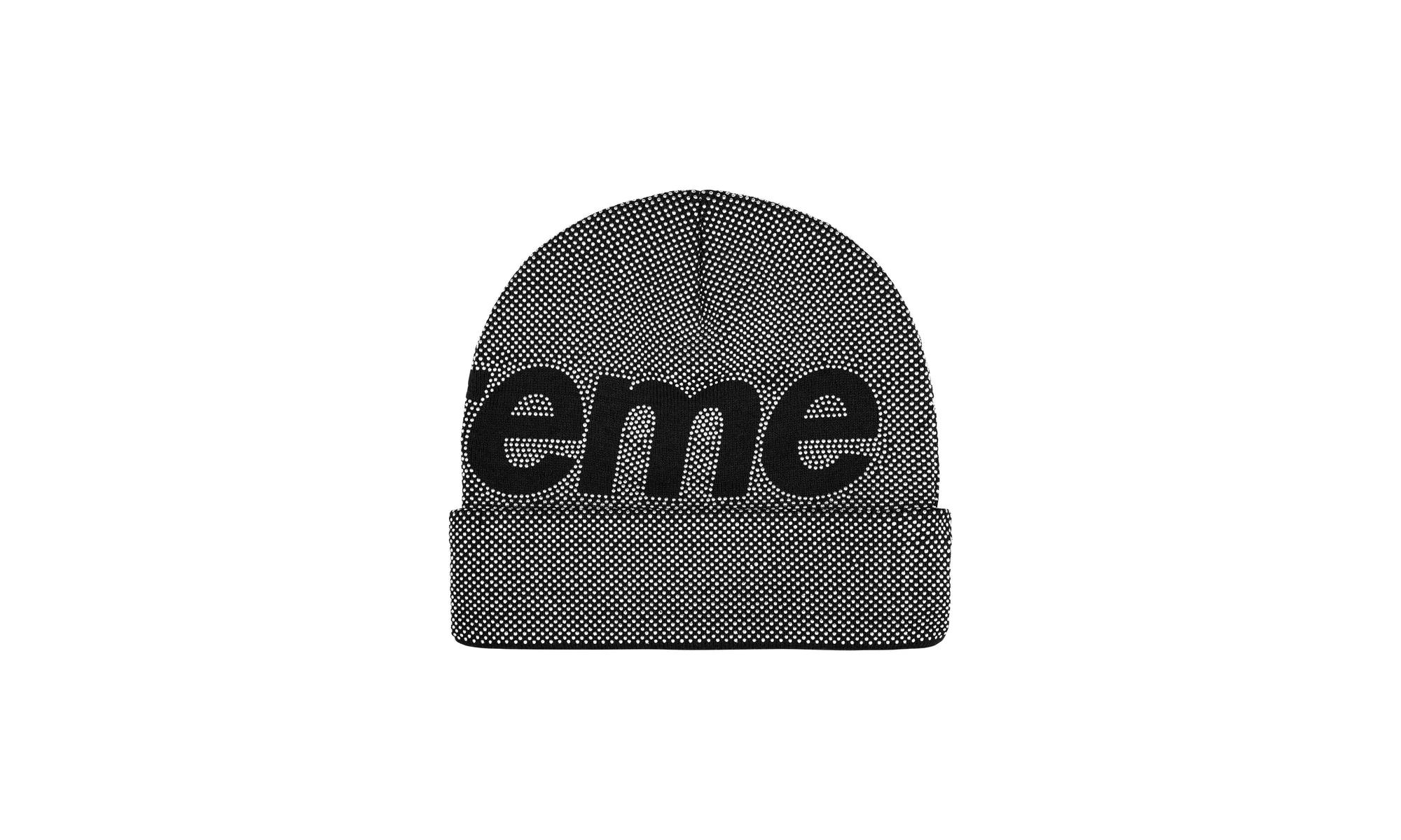 Studded Knockout Beanie "FW25 - Black" SU26691 - Image 2