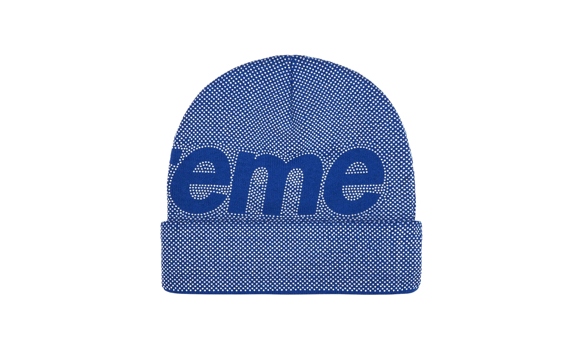 Studded Knockout Big Logo Beanie "FW25 - Royal" SU26789 - Image 2