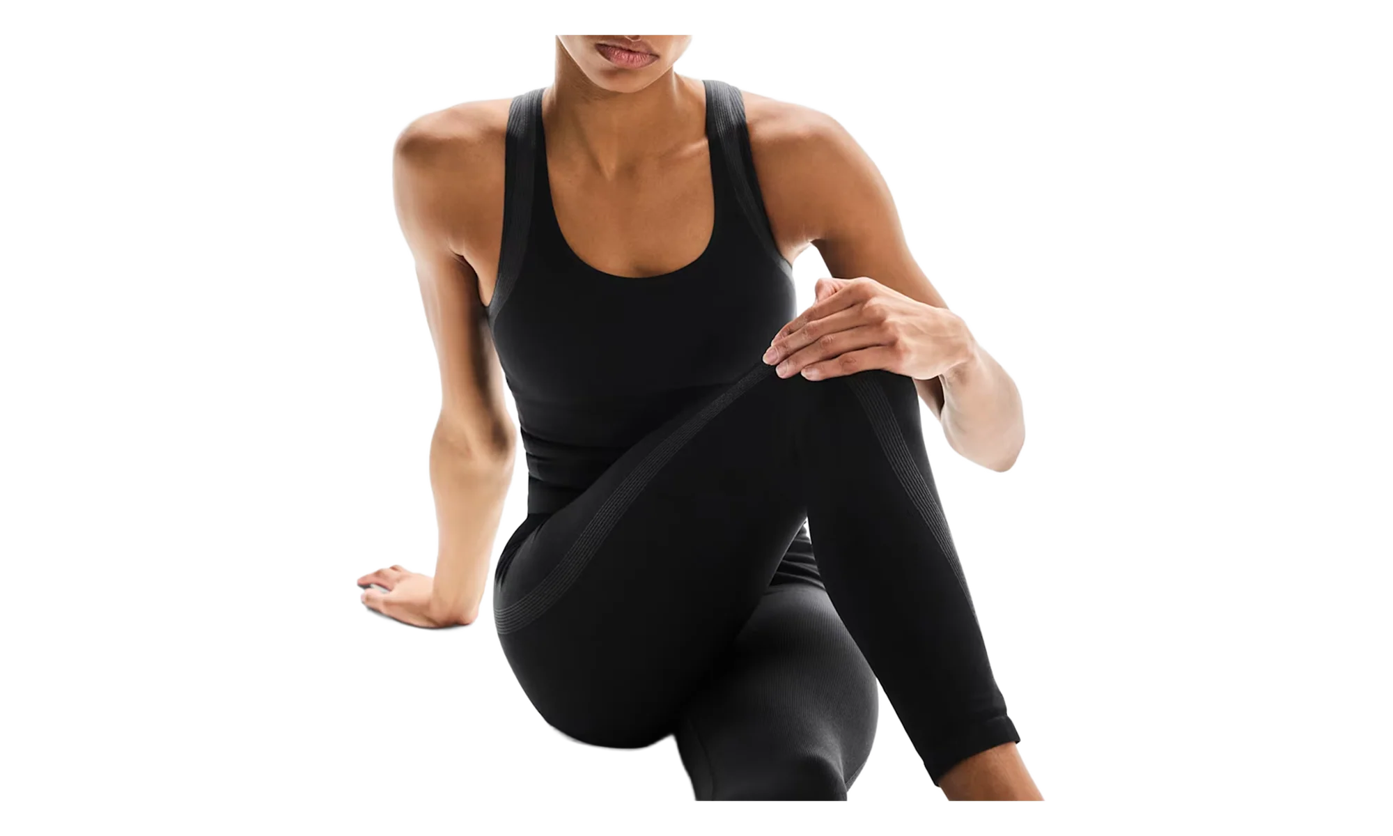 Studio Knit Bodysuit 7/8 WMNS "Black Eclipse" 1WF30790106 - Image 2