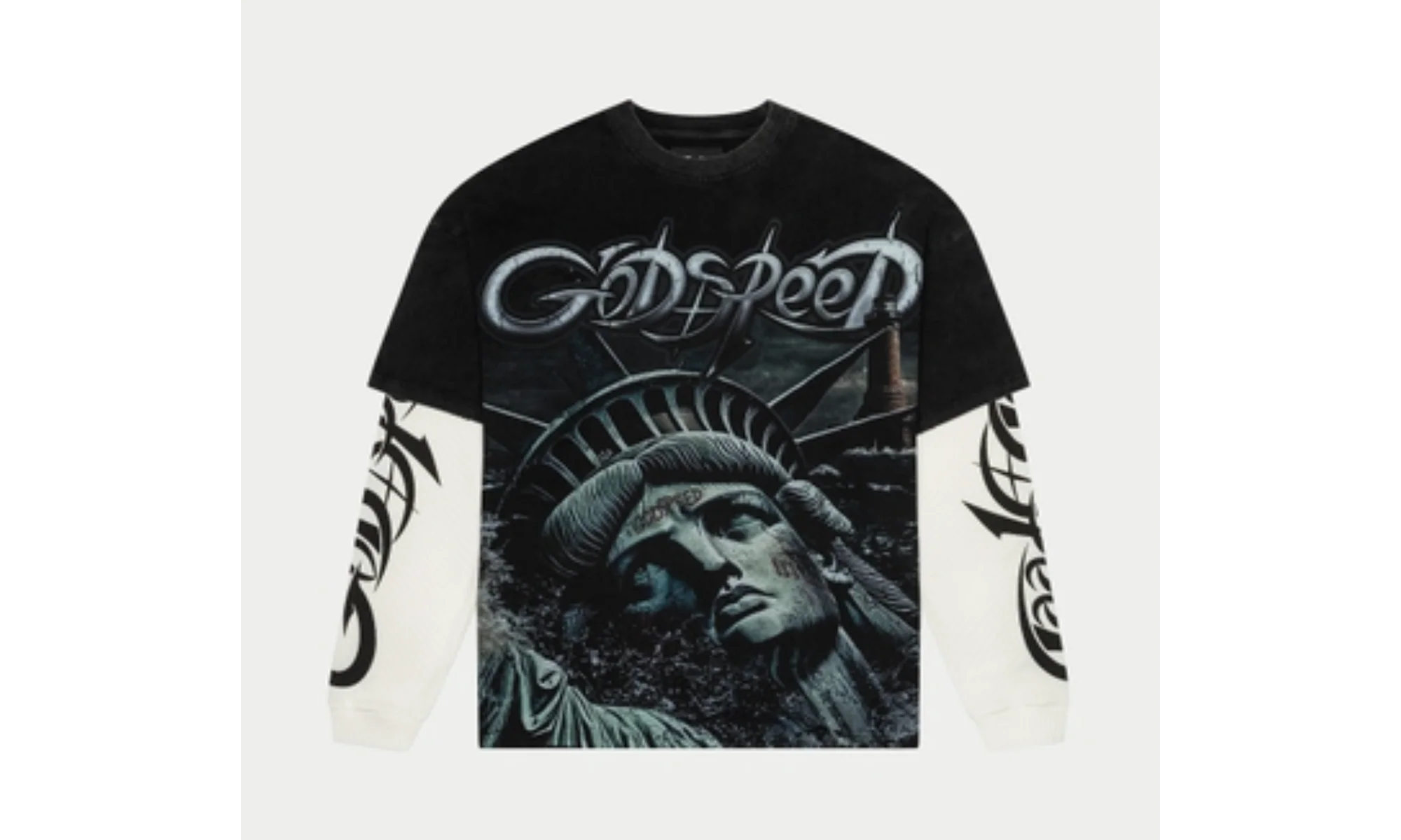Sunken Liberty 2 Layered Tee "Black" GS SUNLIB2 LYRDBLK