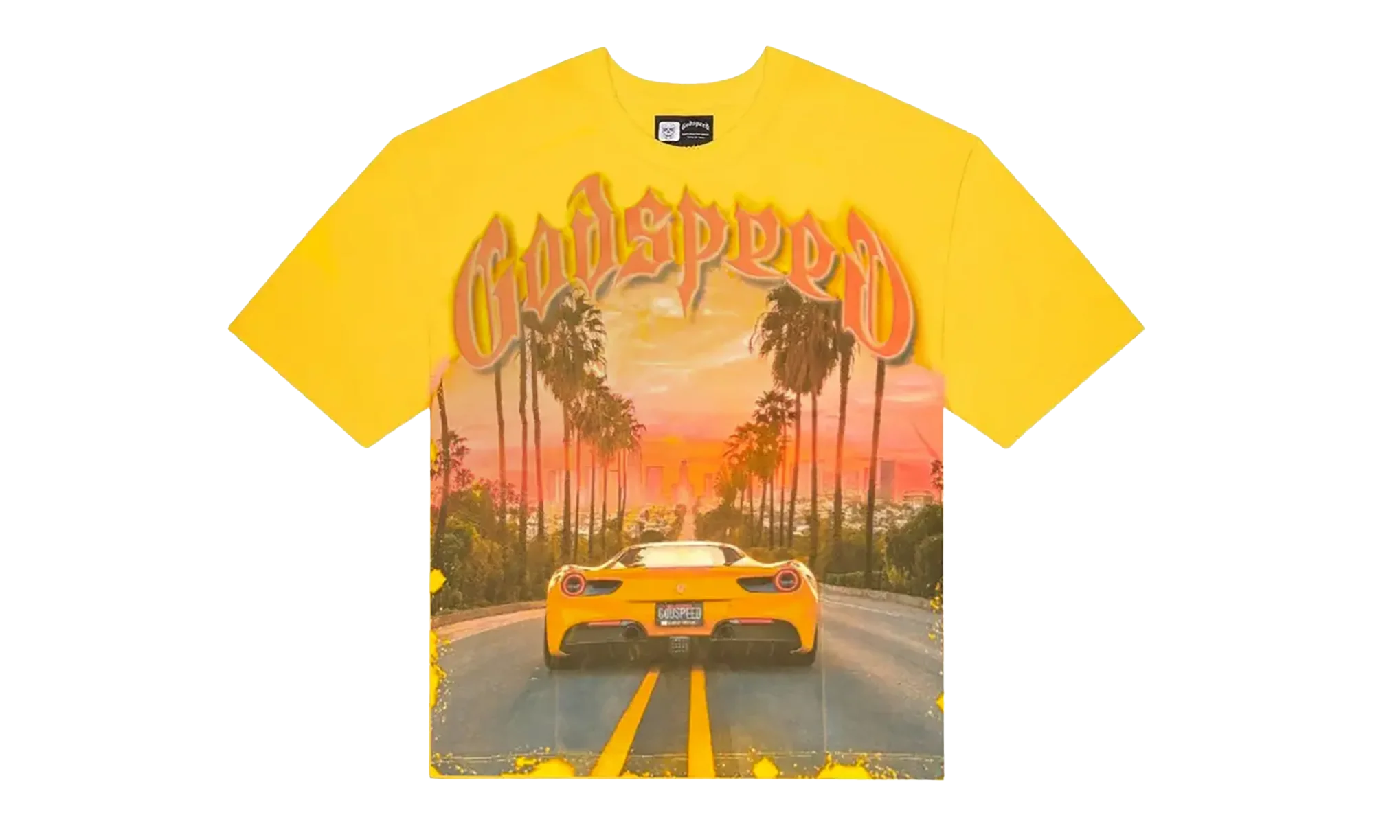Sunset Blvd T-Shirt "Yellow" GS TEE 56885 K7L