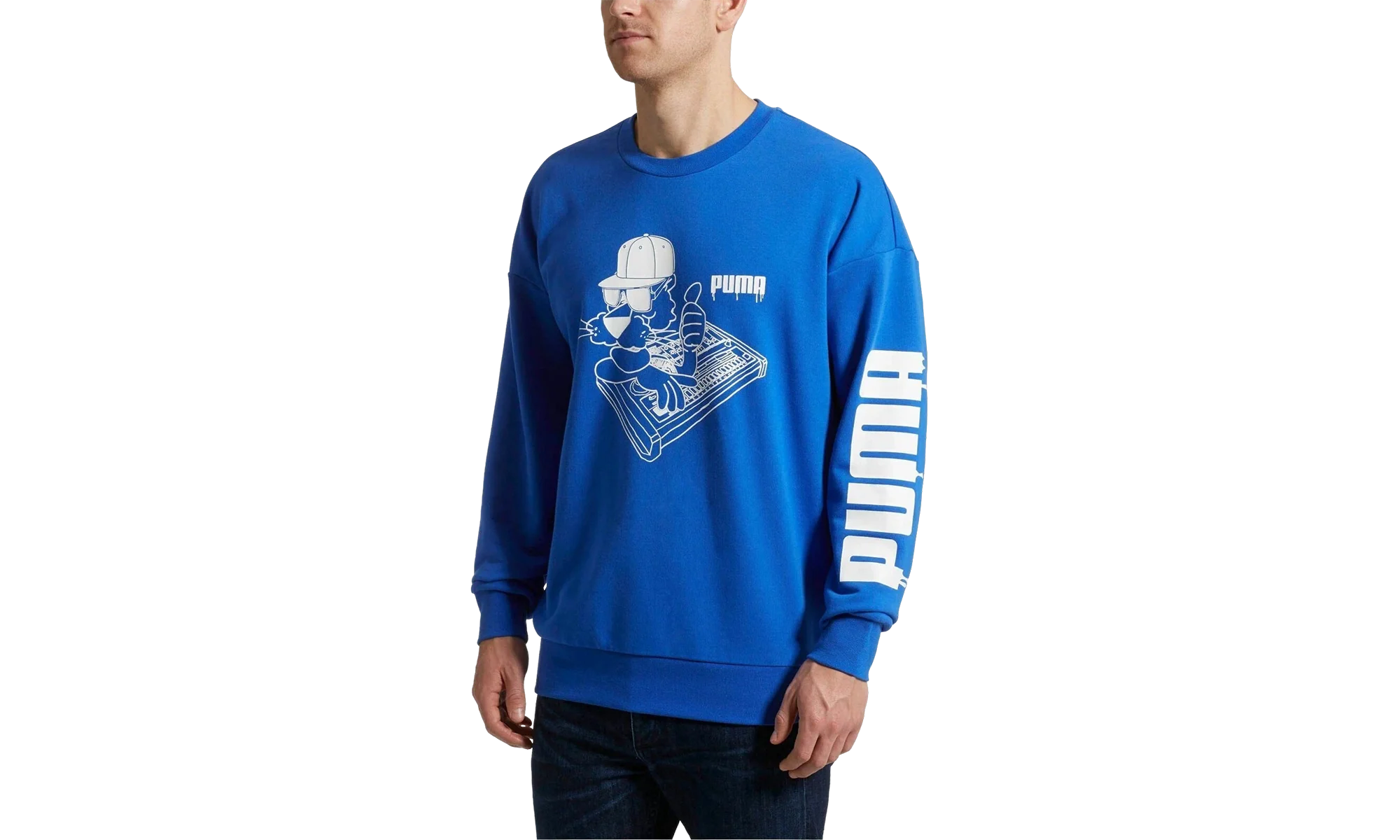 Super Crewneckneck Sweatshirt "Sound Collection - Dazzling Blue" 578360 85 - Image 2
