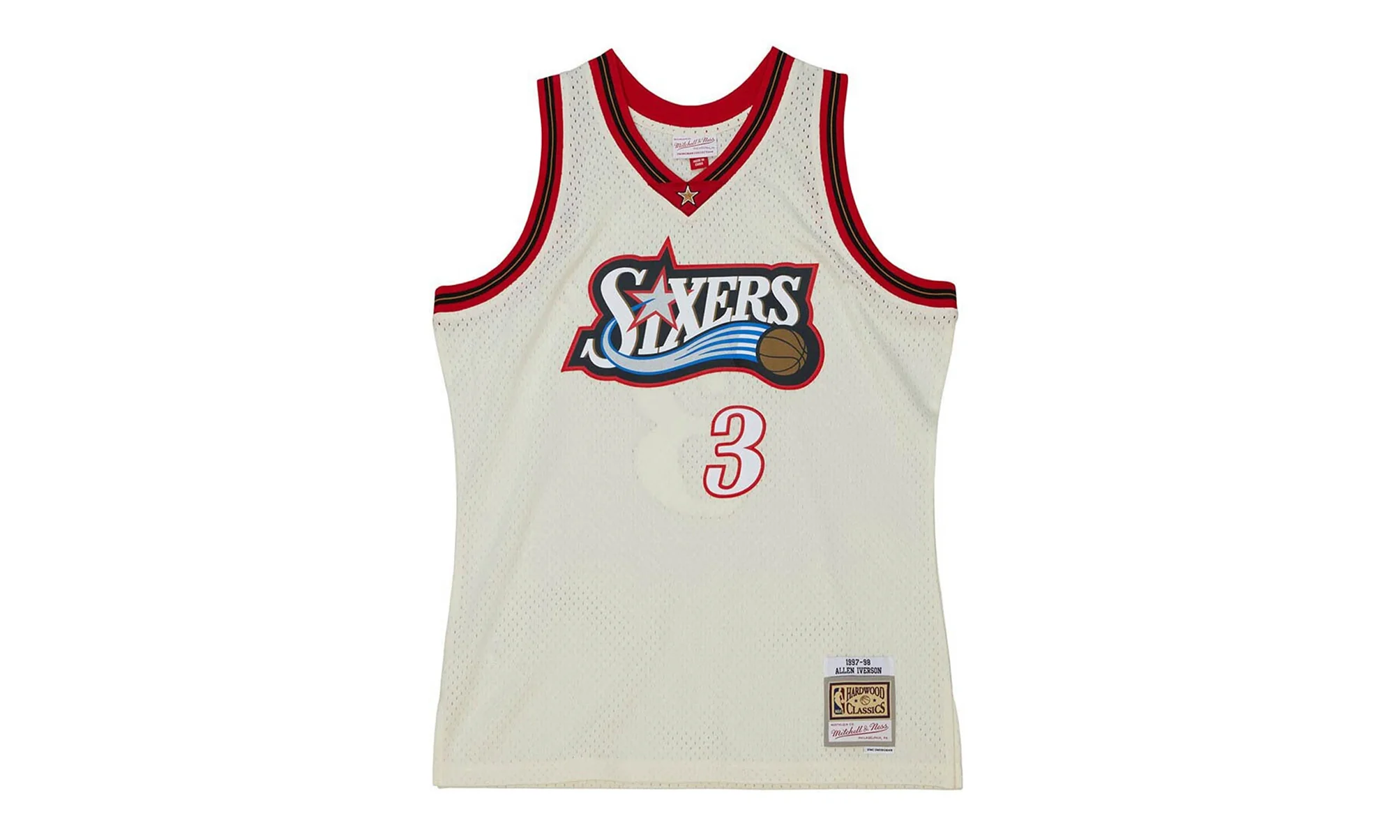 Swingman Jersey 76ers 1997 "76ers 1997 Allen Iverson" TFSM5052 P7697AIVOFWH