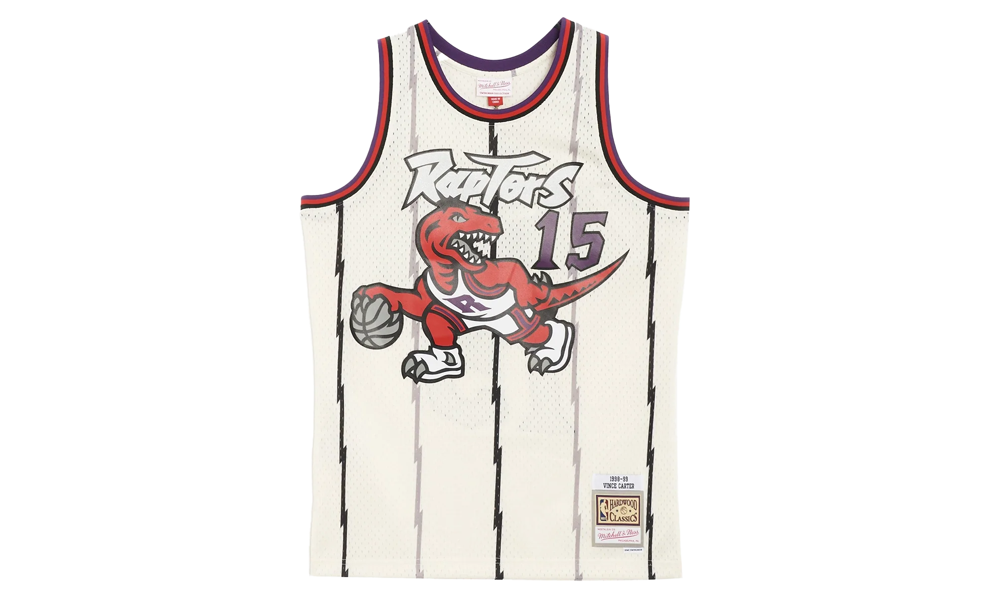 Swingman Jersey Raptors 1998 "Vince Carter" TFSM5052 TRA98VCAOFWH