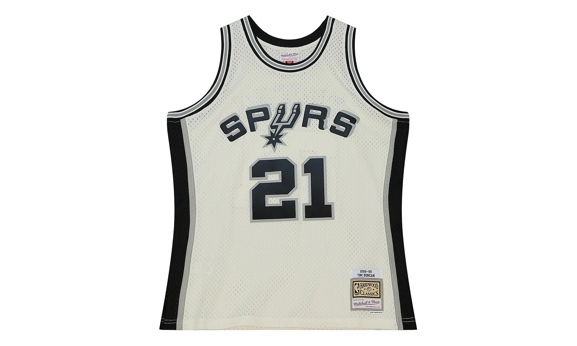 Swingman Jersey Spurs 1998 "Tim Duncan" TFSM5052 SAS98TDUOFWH