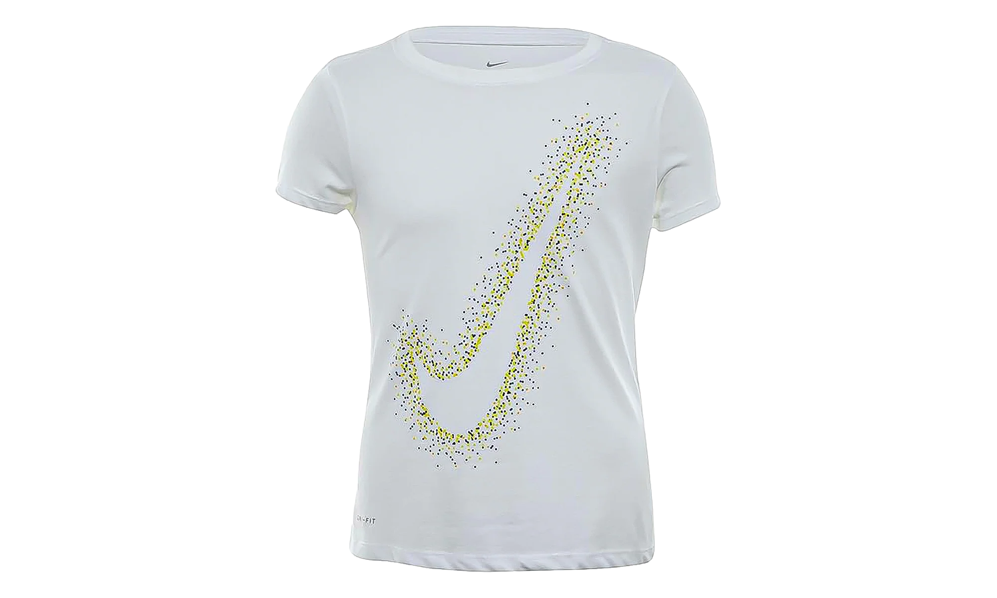 Swoosh‑print T‑shirt Big Kids "White" AH2107 100 - Image 3
