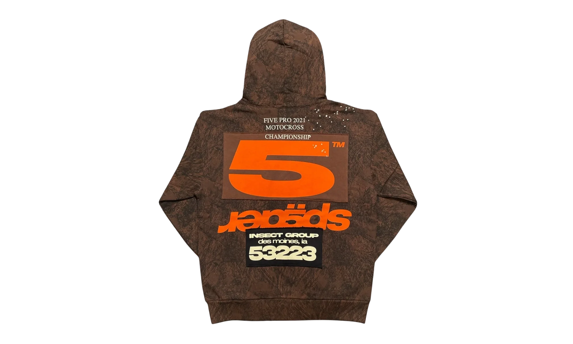 T&F Tree Hooded Sweatshirt "Brown / Camo" SP5der318 - Image 2