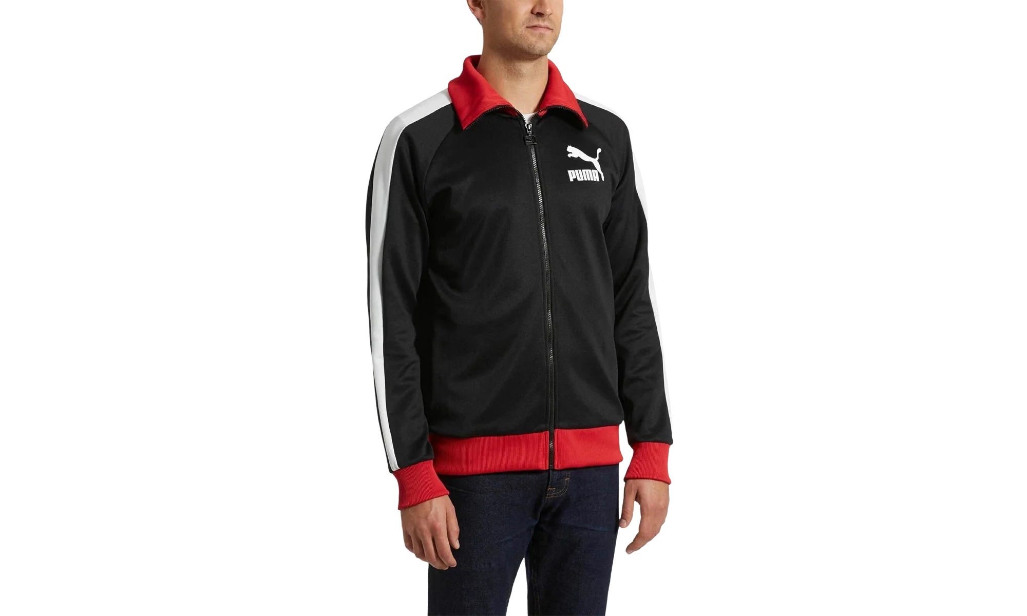 T7 Vintage Track Jacket "Puma Black / White" 574985 70 - Image 3