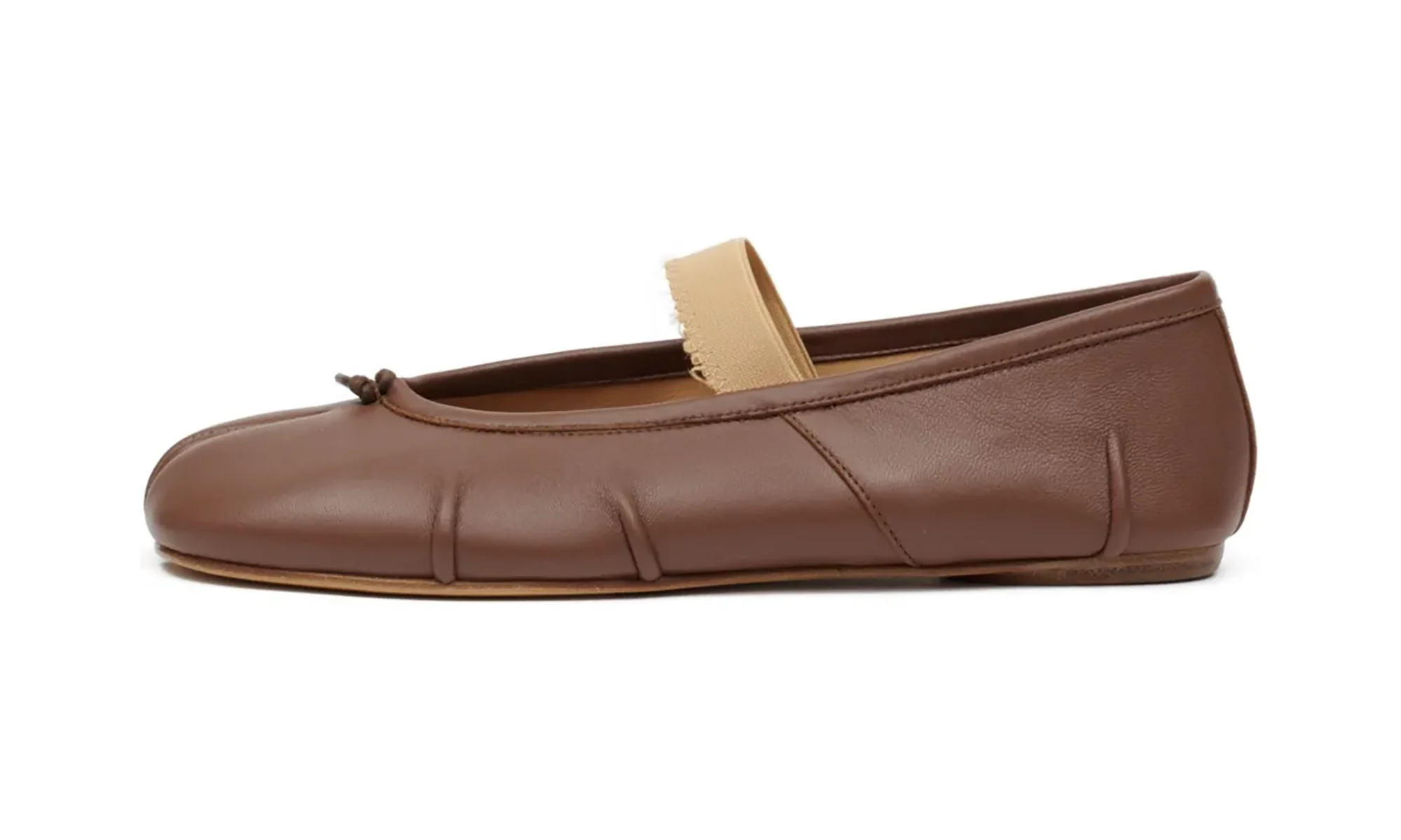 Tabi Elastic Band Ballerina WMNS "Warm Coffee / Nude" S39WZ0104 P6853 HB038