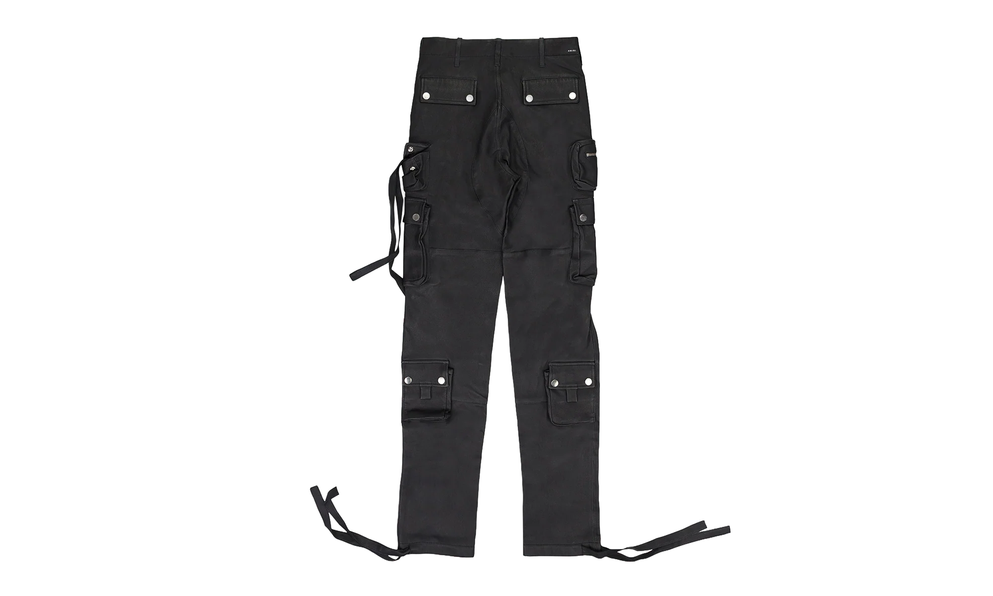 Tactical Leather Cargo Pants "Black" PS22MLP003_Black - Image 2