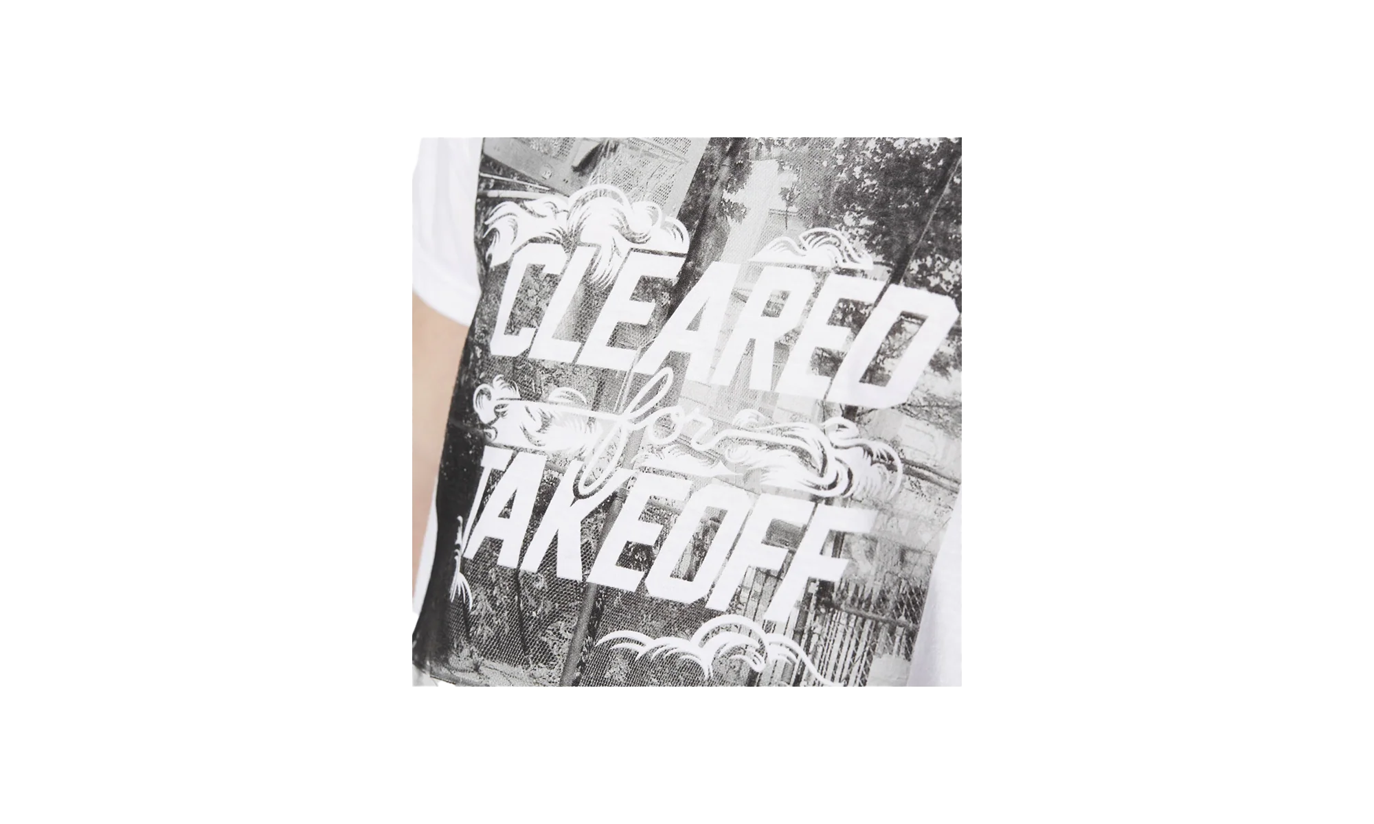 Take Off Ball Shortsleeve T-Shirt "White / Black / Grey" BP7750 - Image 2