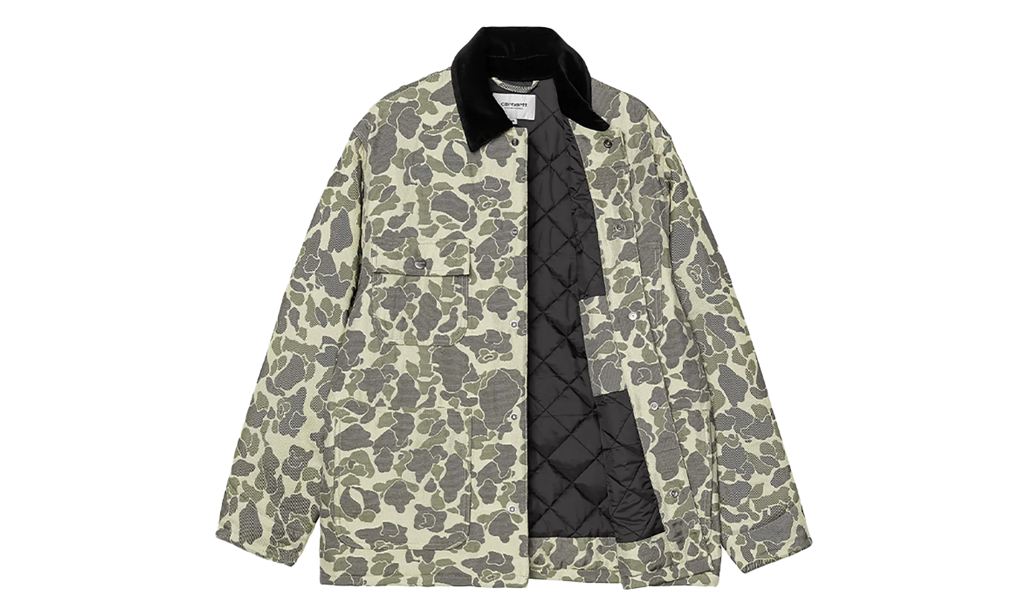 Tapestry Chore Coat "Camo Duck Jacquard Green / Tobacco" I035329 3CK XX - Image 2