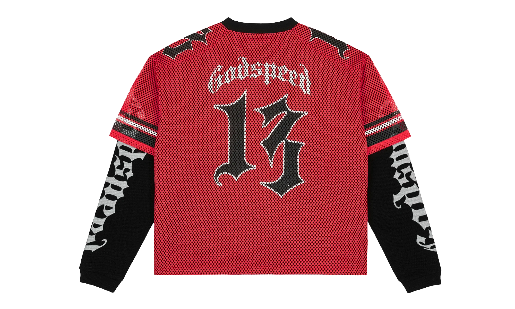 TD Layered Jersey "Black / Red / White" R2B4KFBC - Image 2